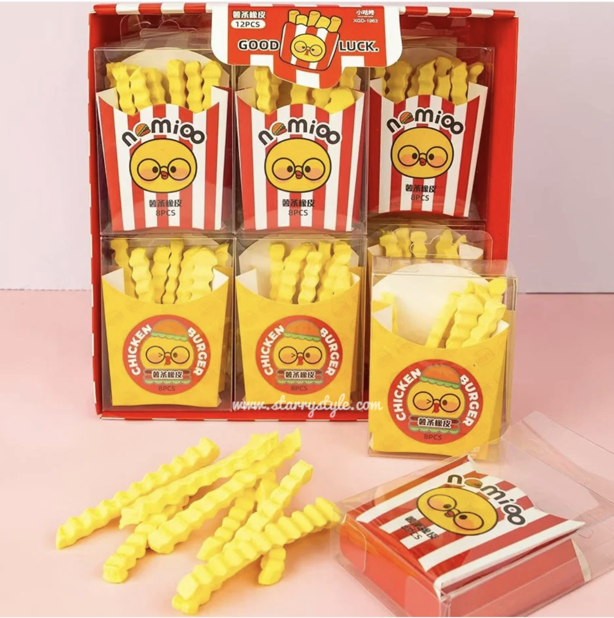 French Fries Erasers