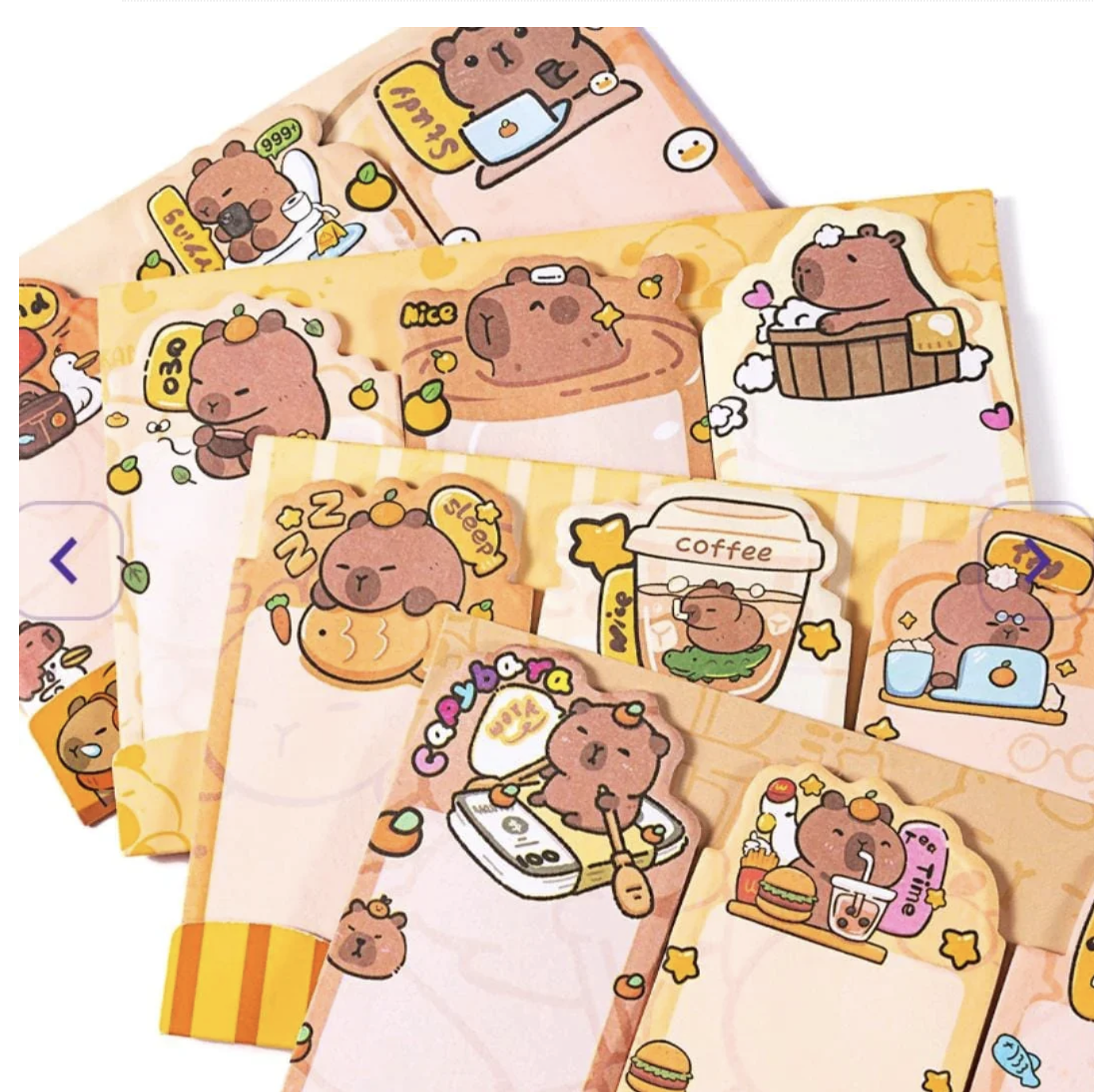 Cute Capybara Sticky Notes