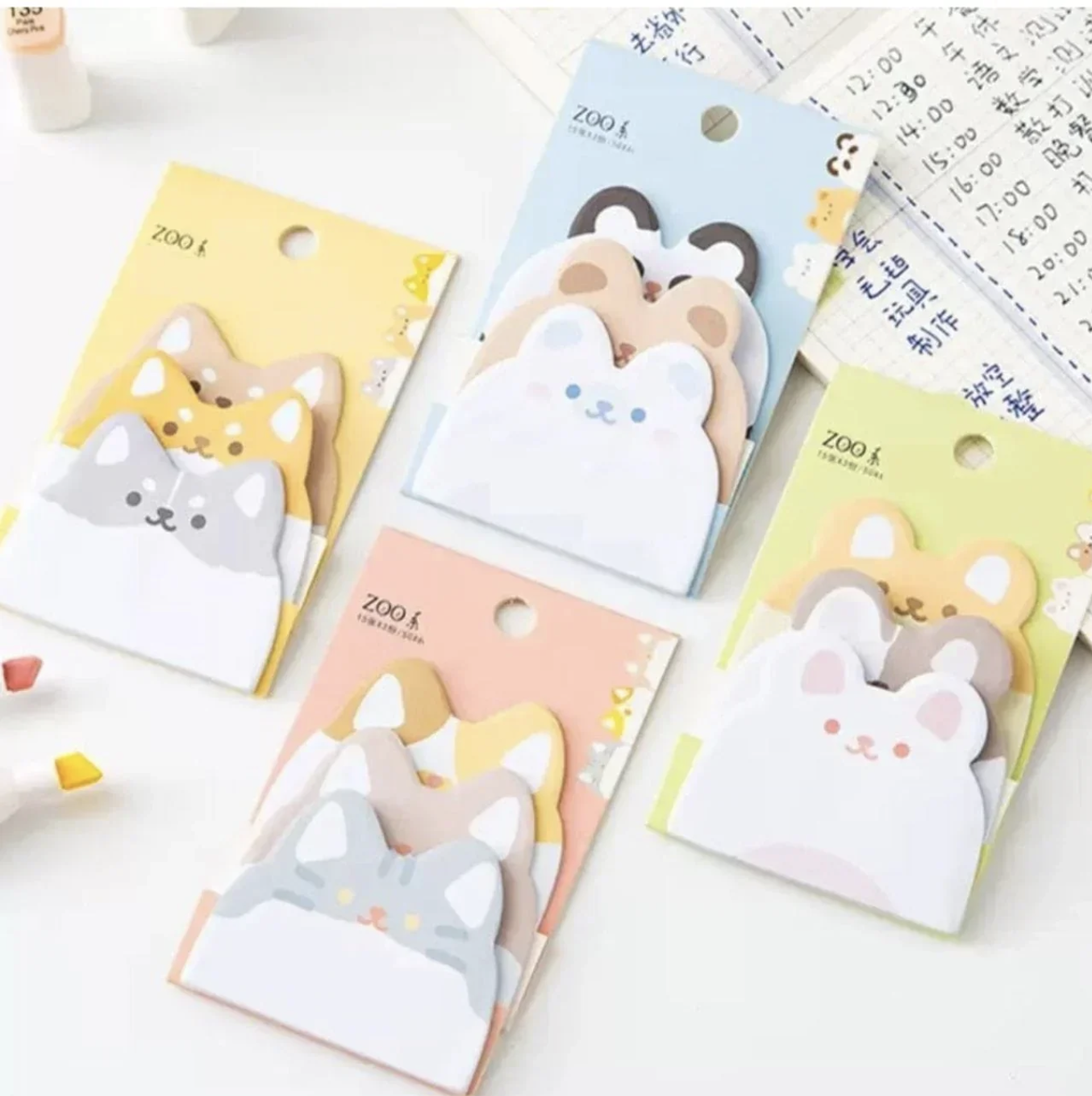 Cute Cat Sticky Notes