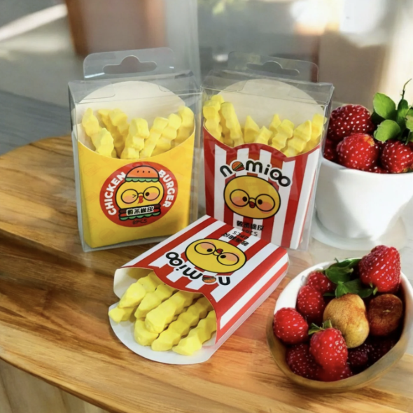 French Fries Erasers