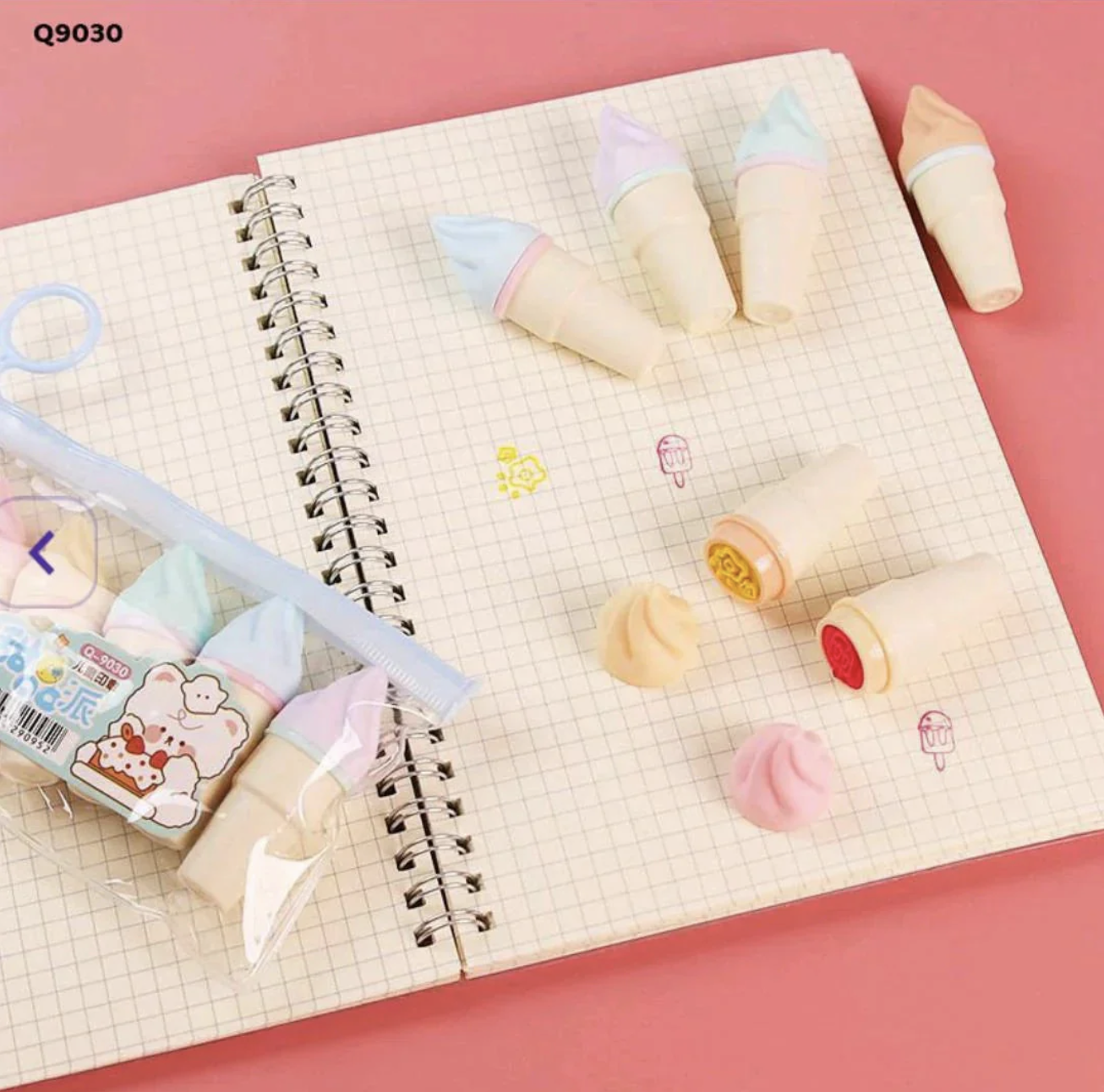 Ice Cream Cone Stamp Set