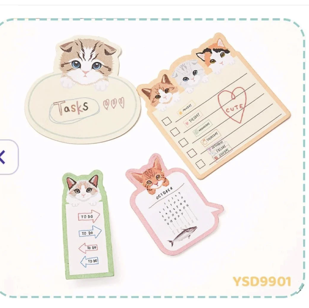 Cute Cat Post-it Notes