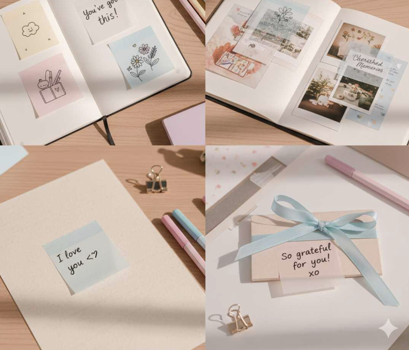 Transparent Sticky Notes (2x3 Inches)