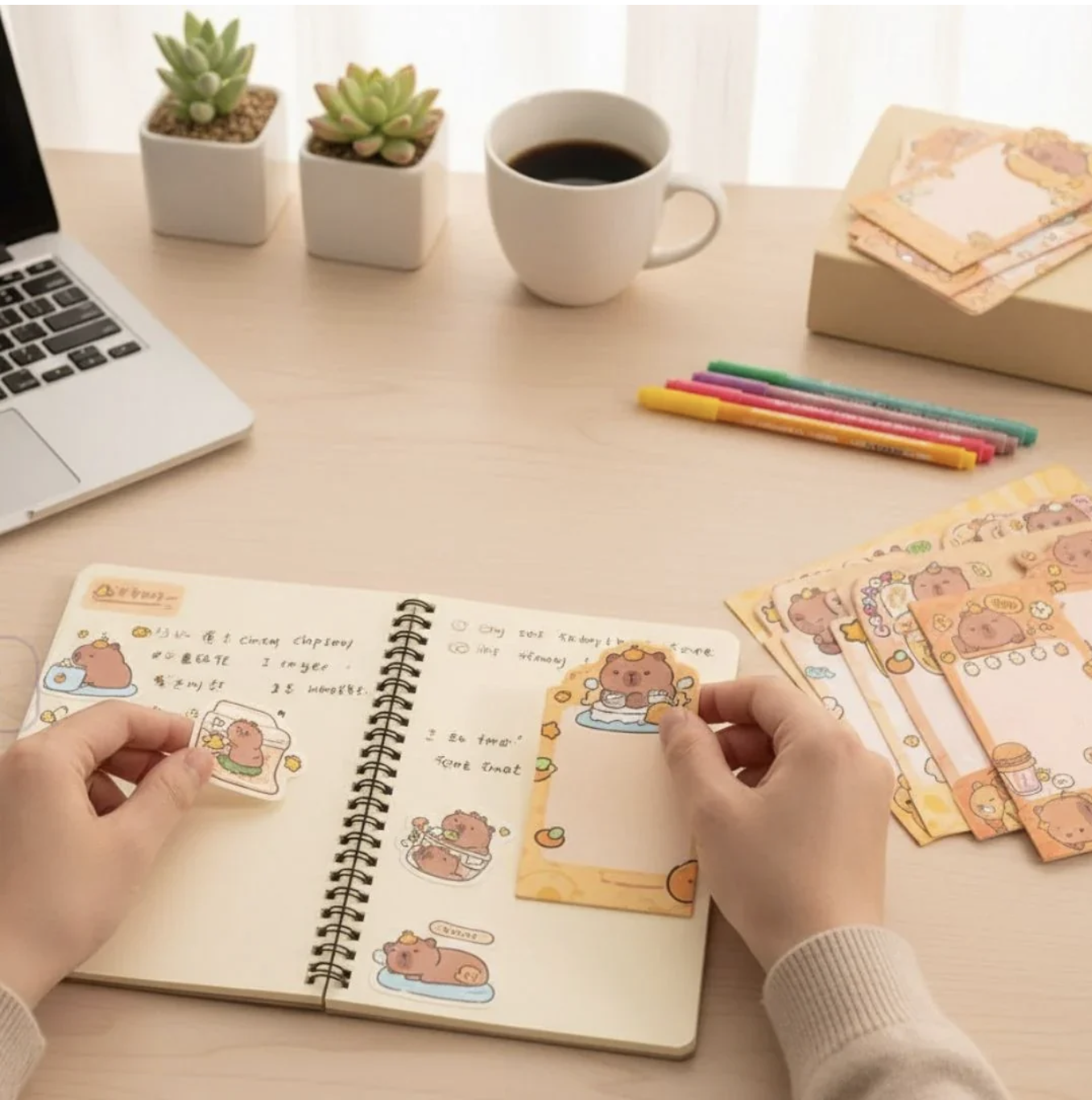Cute Capybara Sticky Notes