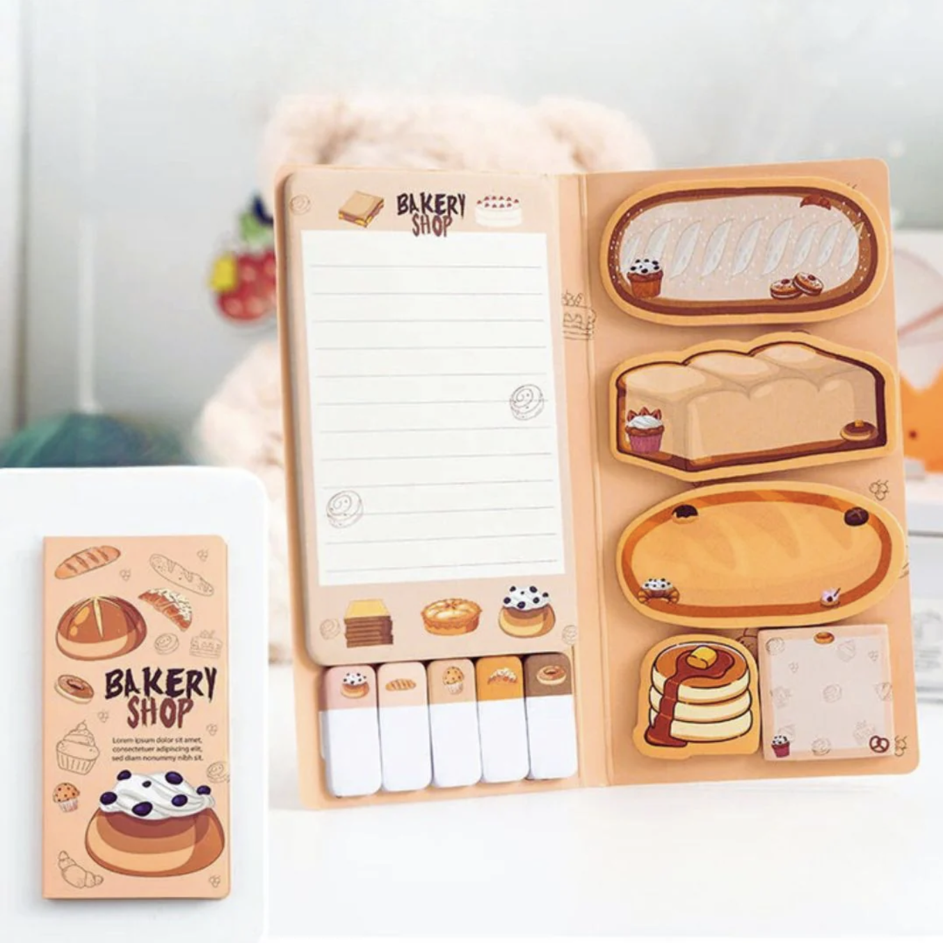 Bakery Themed Sticky Notes Set