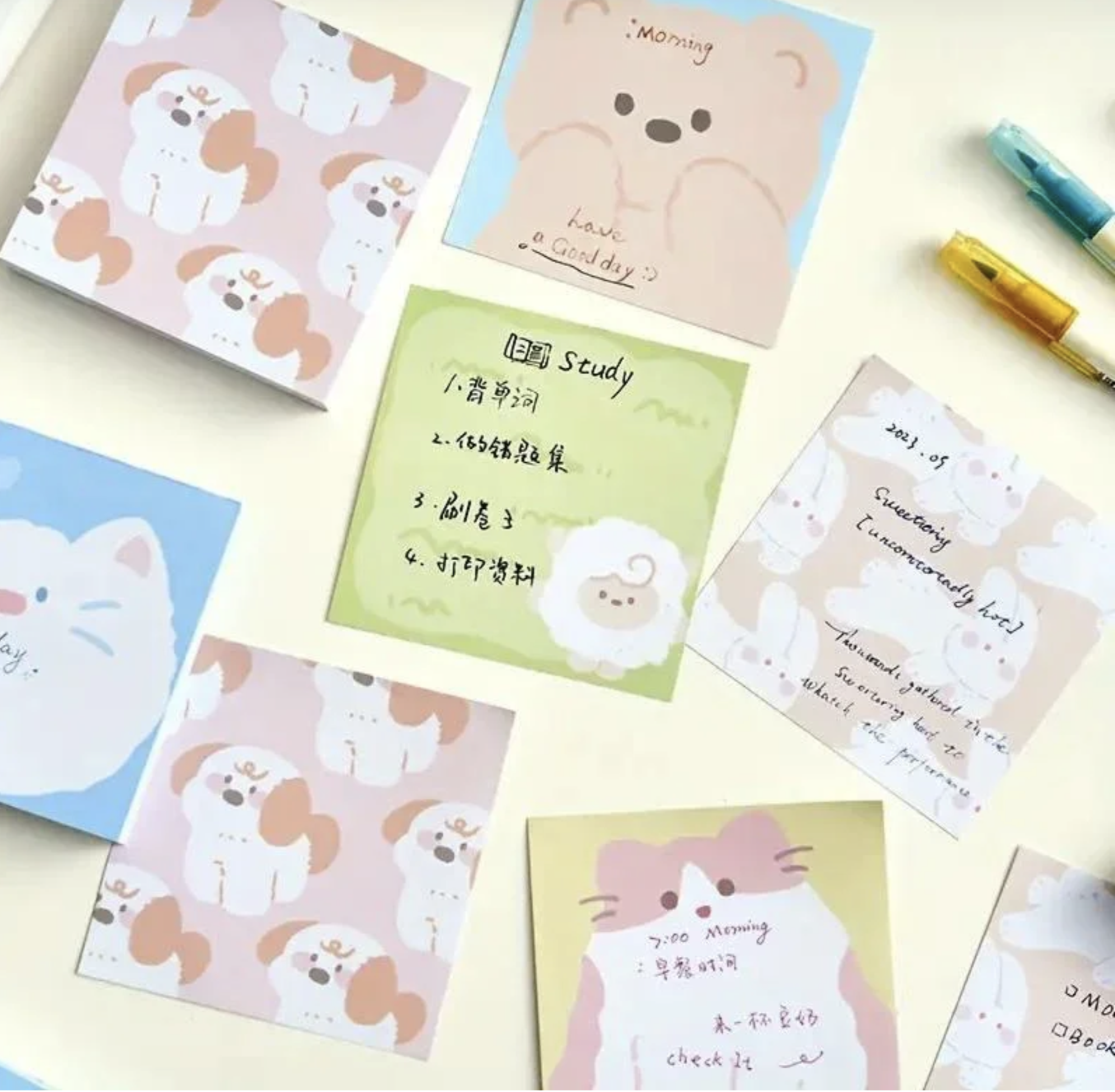 Cute Kawaii Sticky Notes