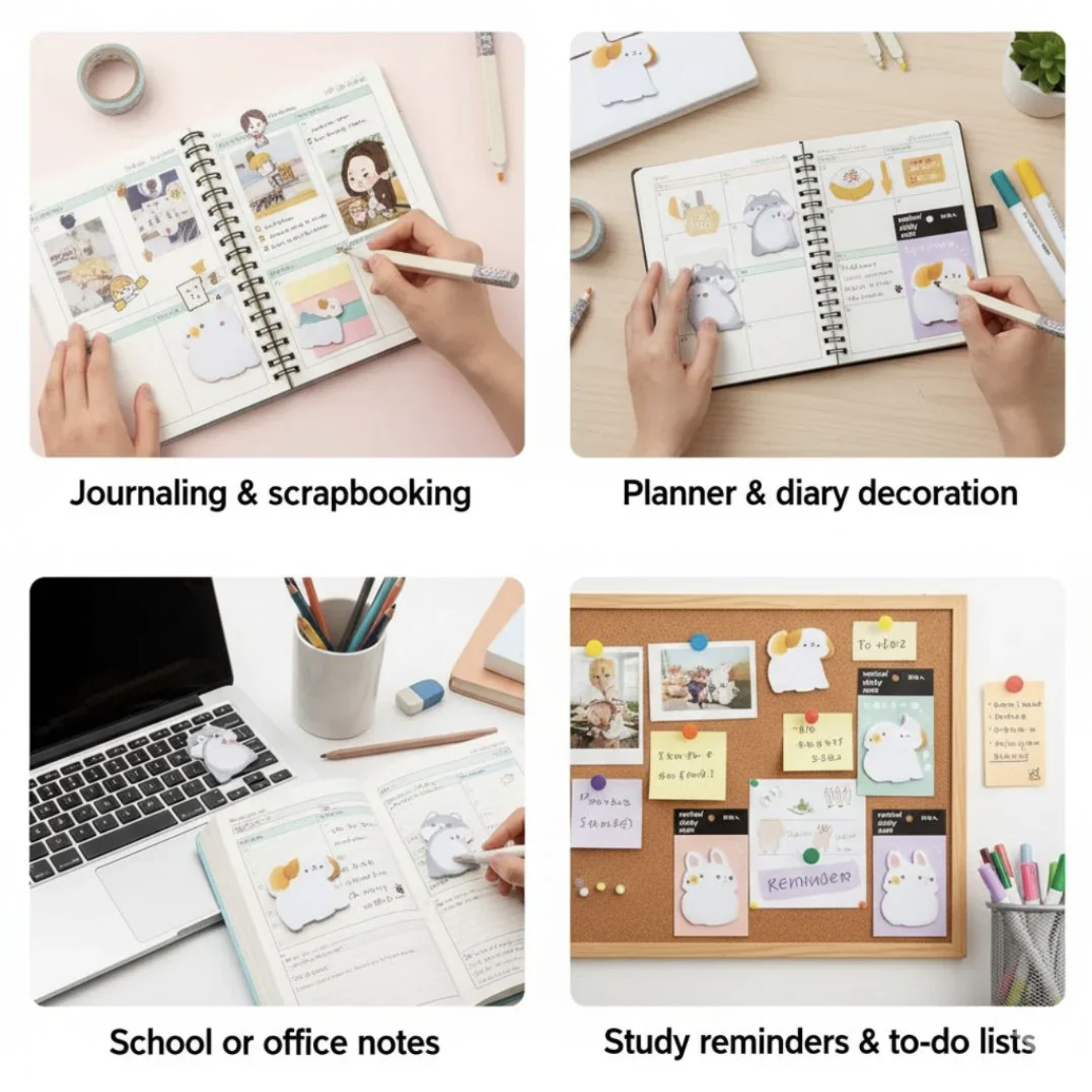 Cute Animal Sticky Notes