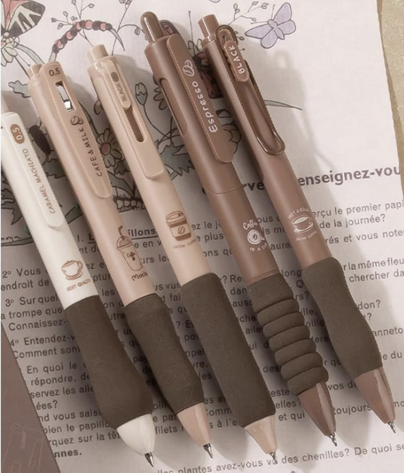 Coffee Theme Gel Pens Set