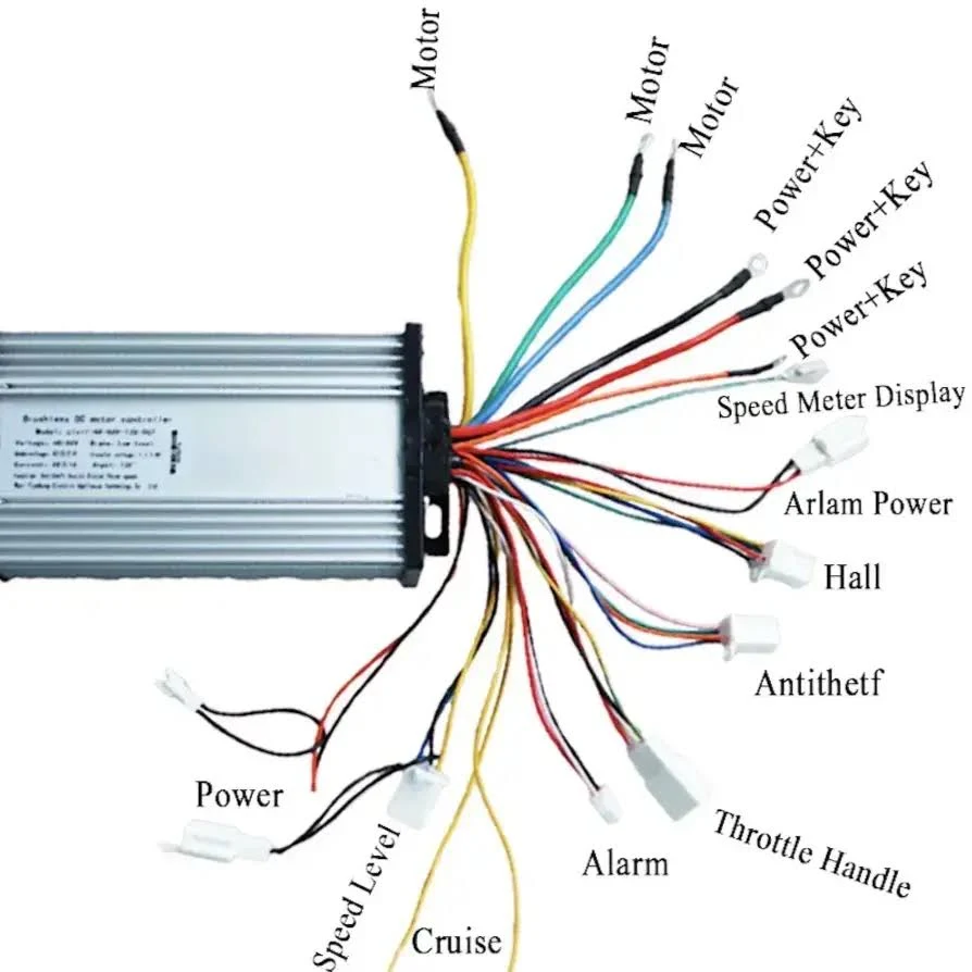 EBIKE Controller for BLDC MOTOR Controller 48V-72V 1000W/1200W for Electric scooter 