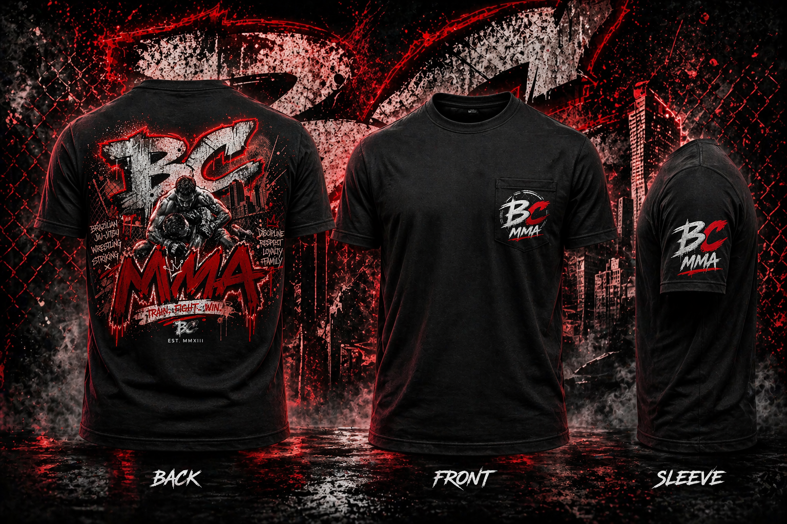 BC MMA graffiti style