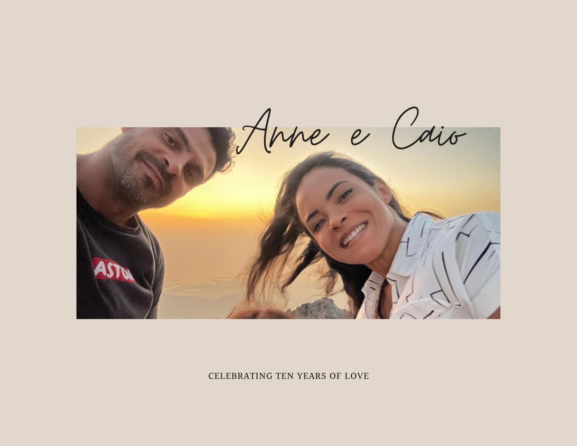 Custom Anniversary Photo Print