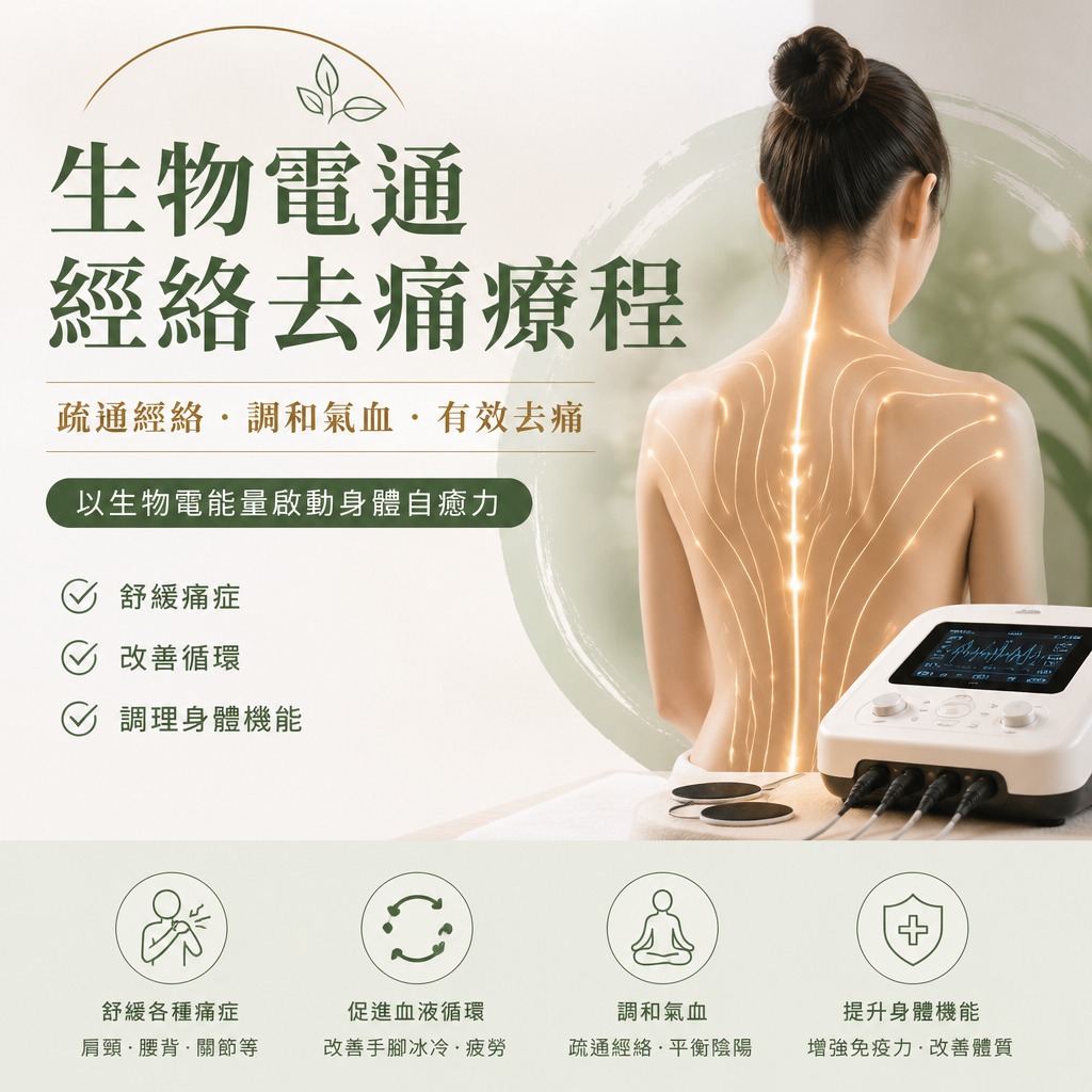 生物電通經絡去痛療程 / 30MINS