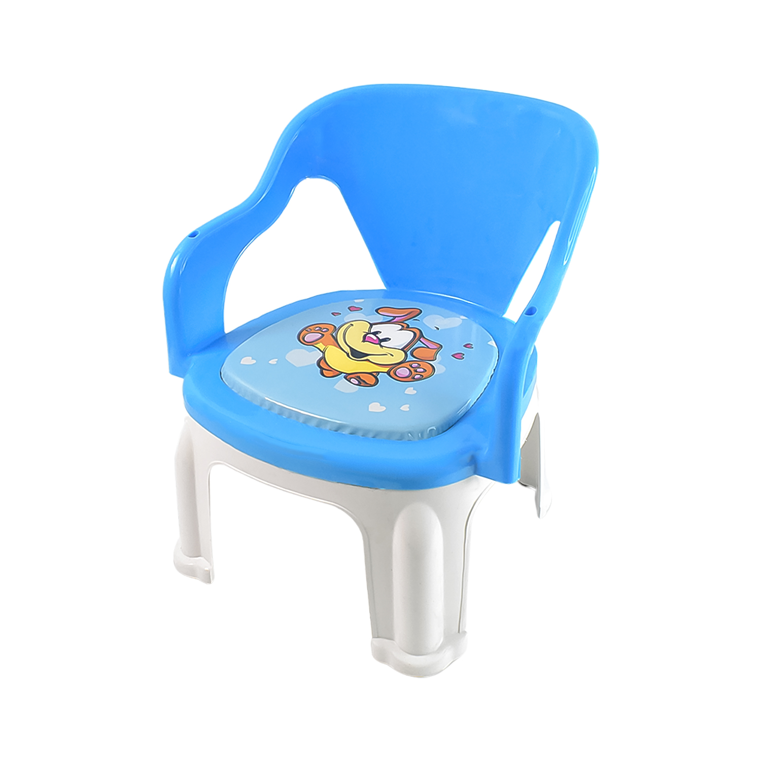 Plastic Strong And Durable Baby Chair With Cushion Base 