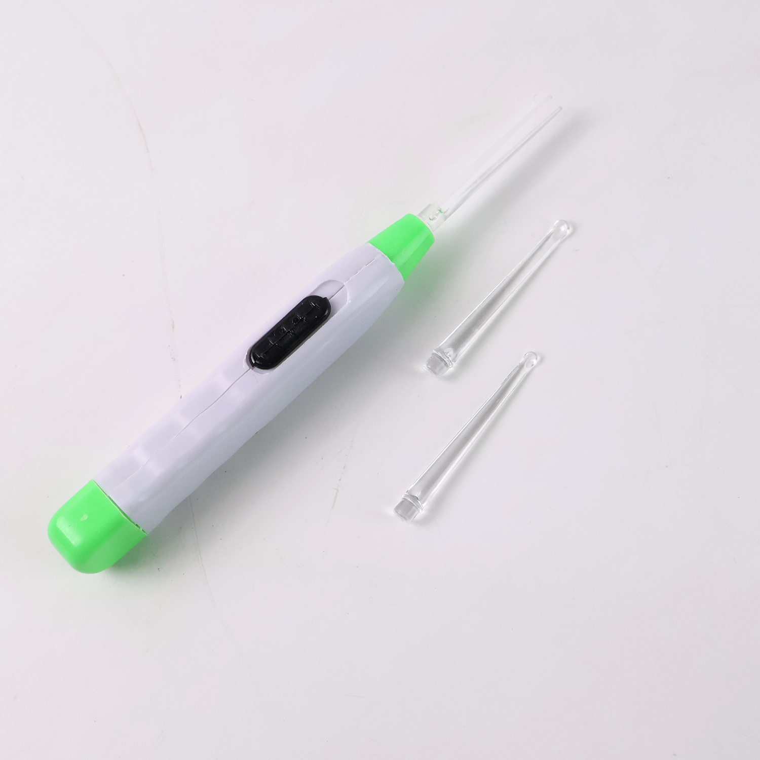 White Led Flashlight Earpick With Tweezer