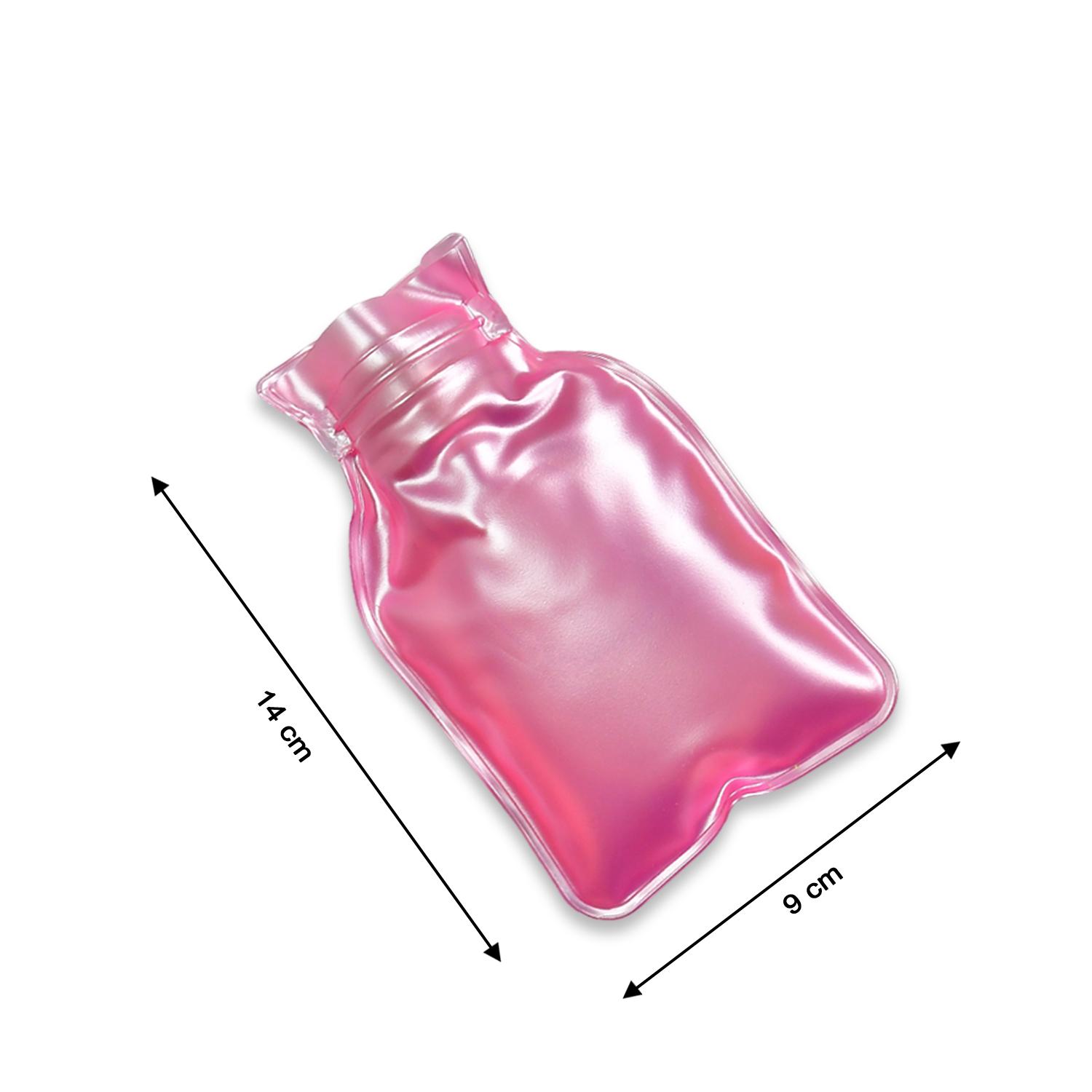  Simple Pink Small Hot Water Bag With Cover For Pain Relief