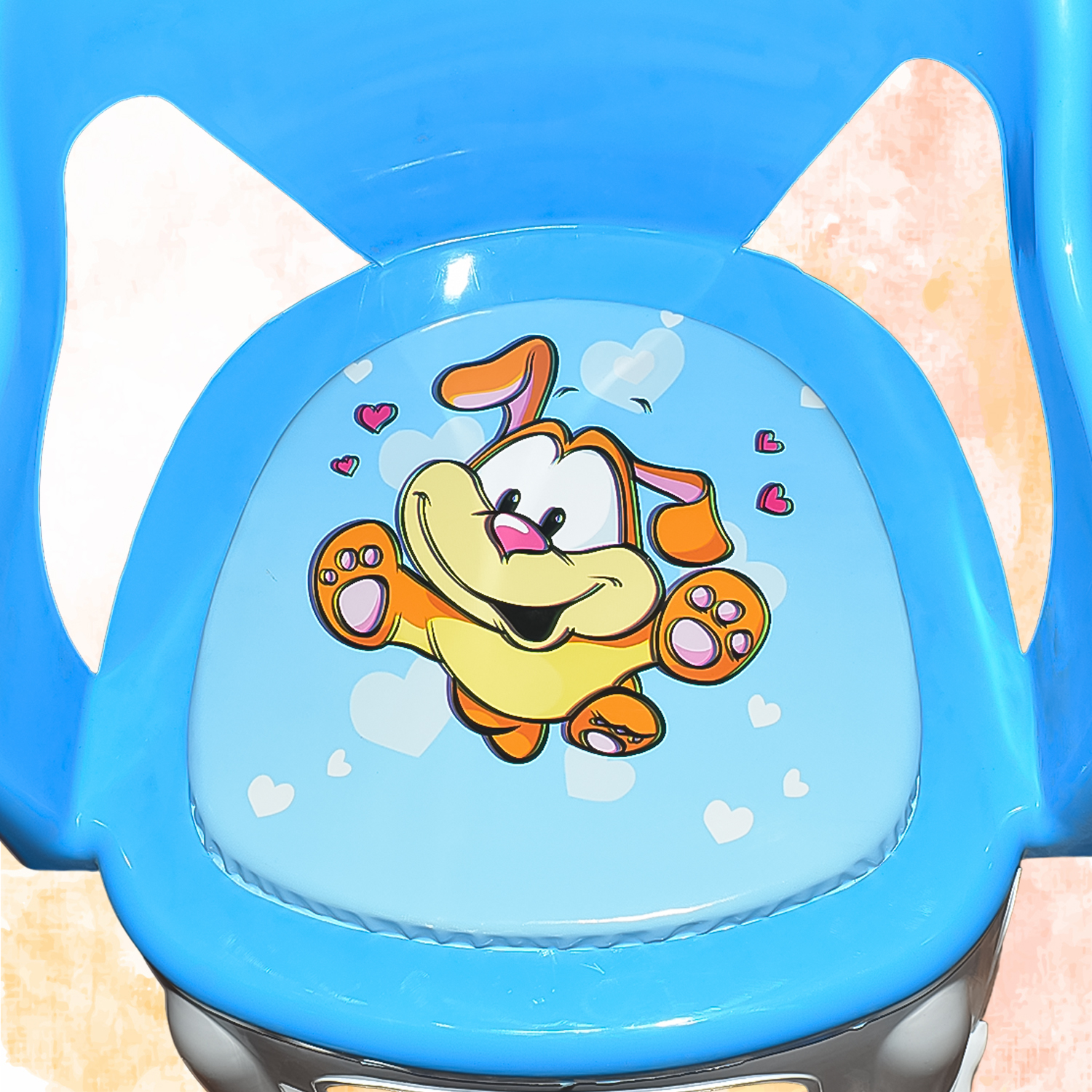 Plastic Strong And Durable Baby Chair With Cushion Base 