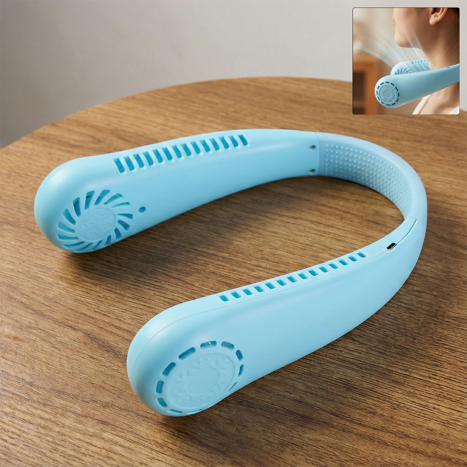 B Grade Rechargeable Hanging Neck Fan 