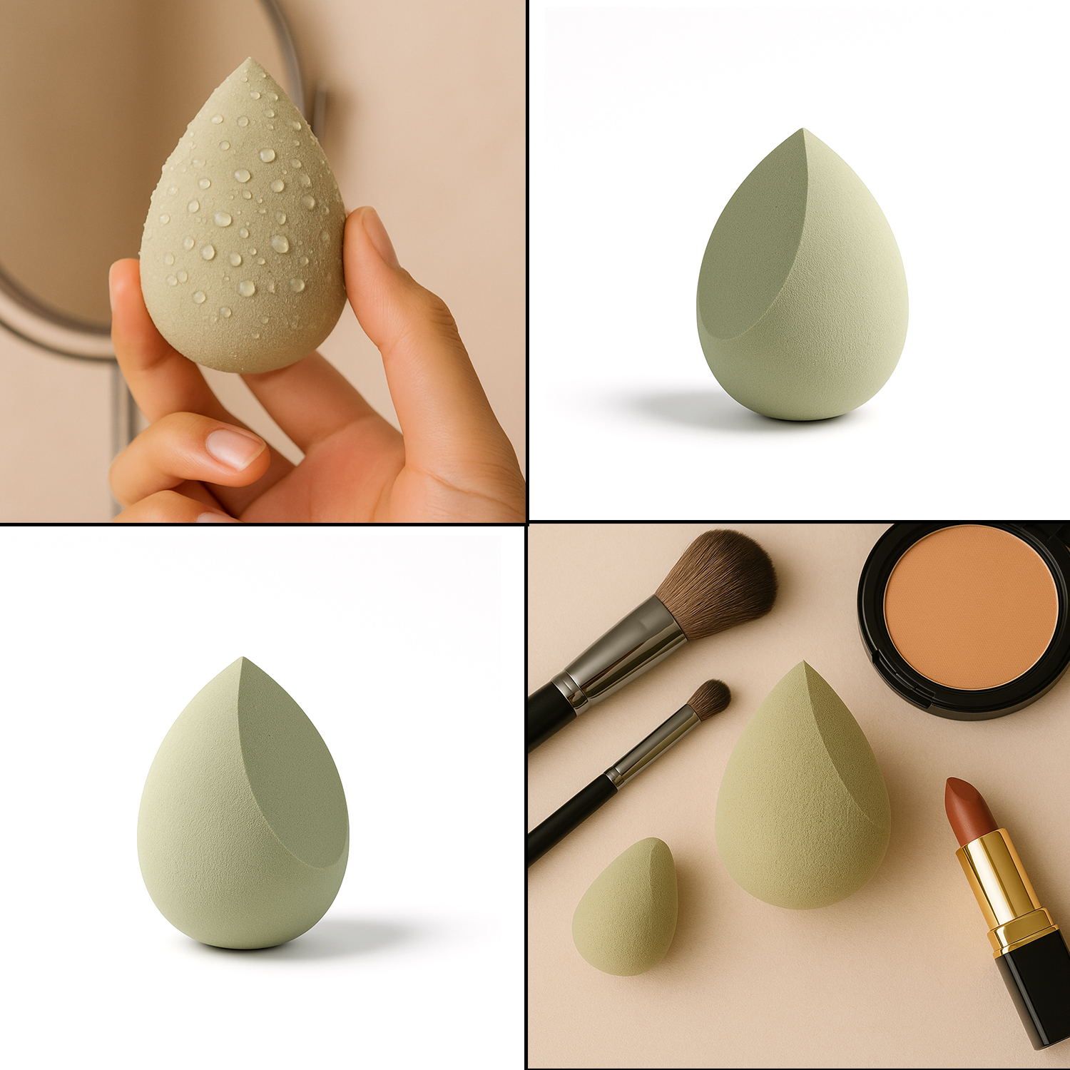 Makeup Sponge For Blending Liquid Foundations Powders And Creams