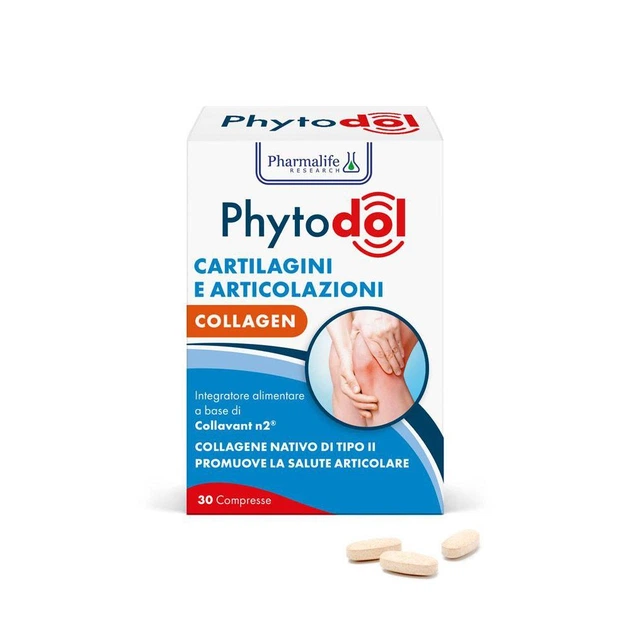 Дієтична добавка Phytodol "Підтримка хрящів" з нативним колагеном типу ІІ, 30 таблеток