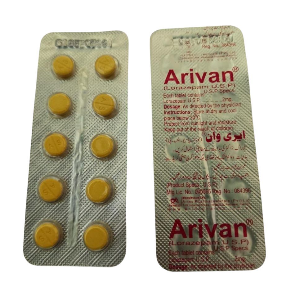 ARIVAN 2mg Lorazepam Tablets | PH