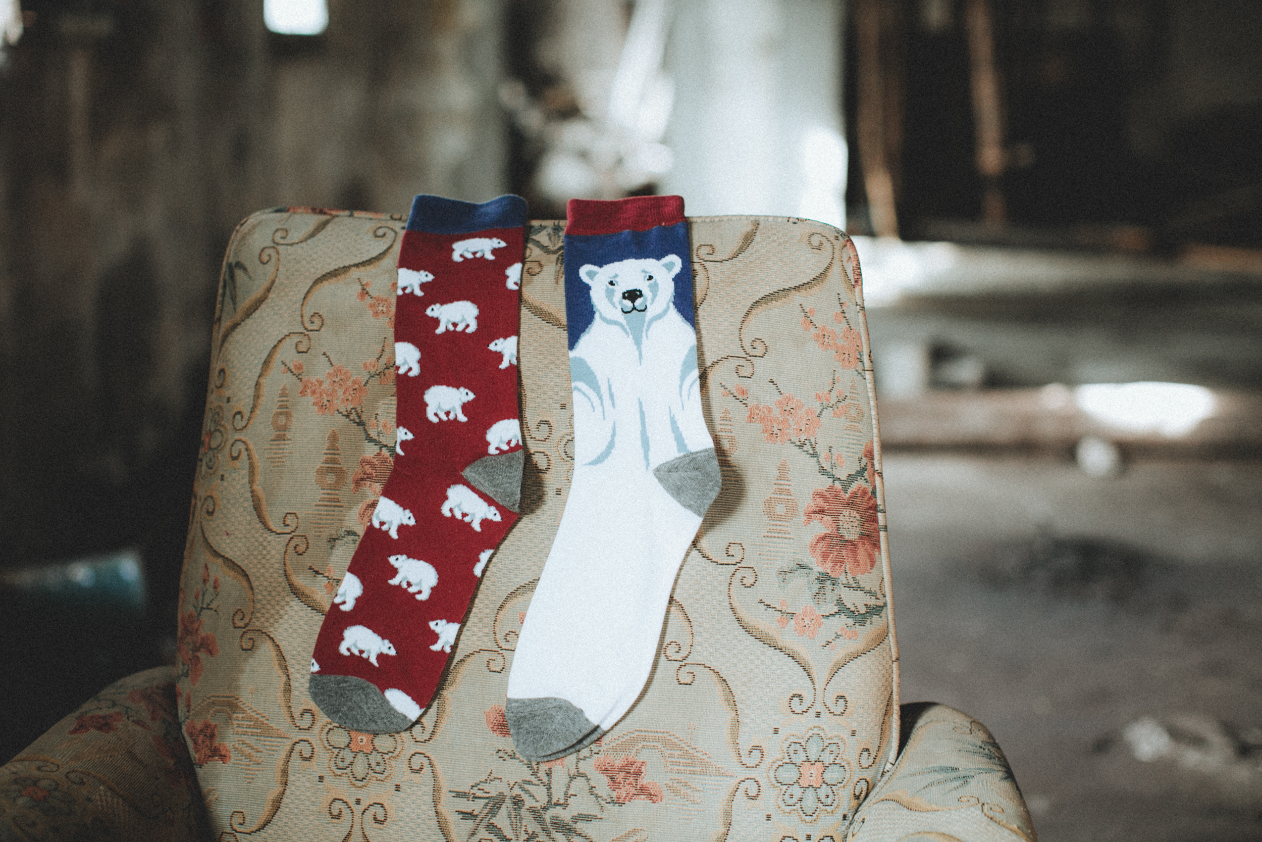 Polar Bear Patterned Socks