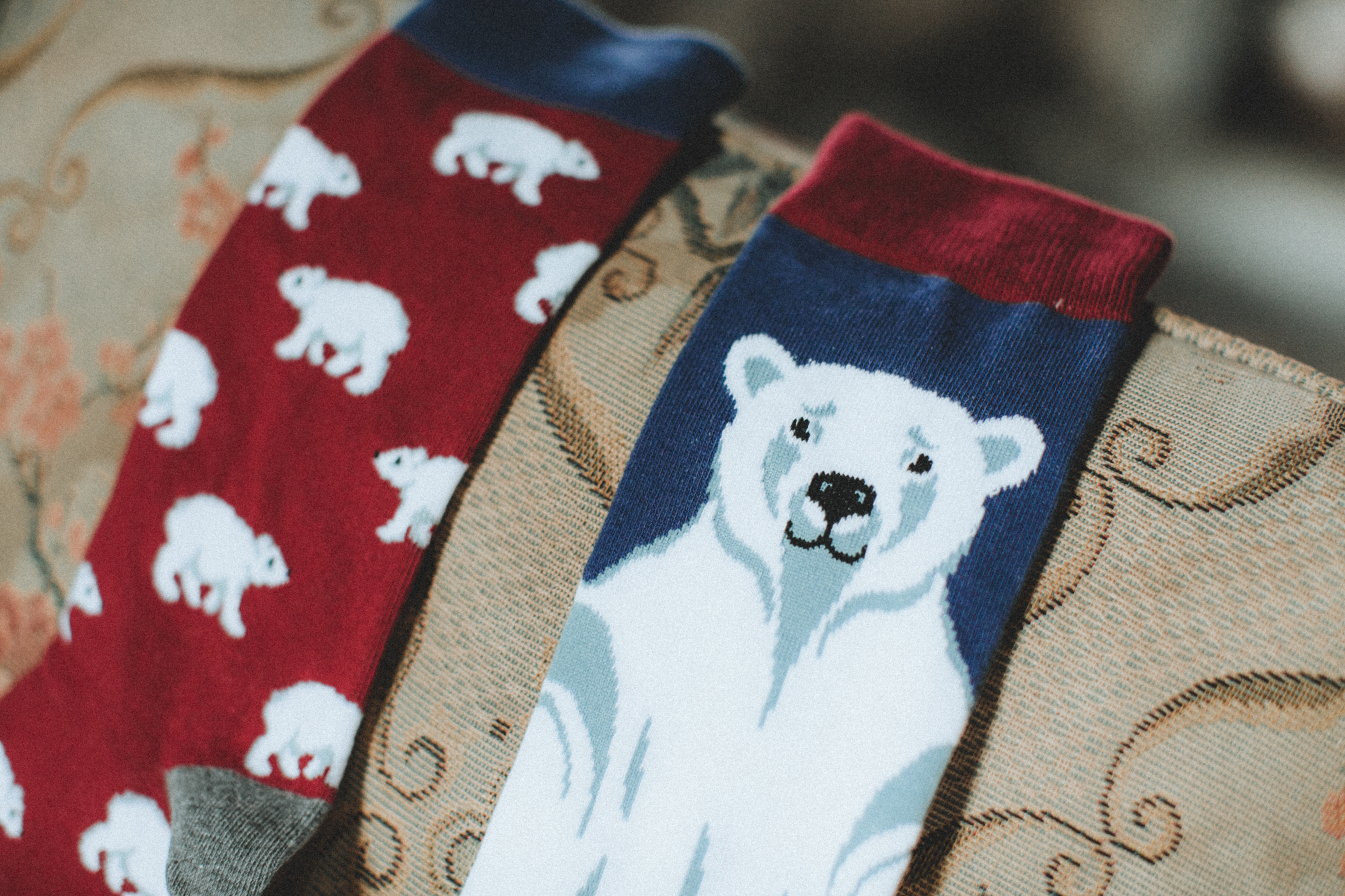 Polar Bear Patterned Socks