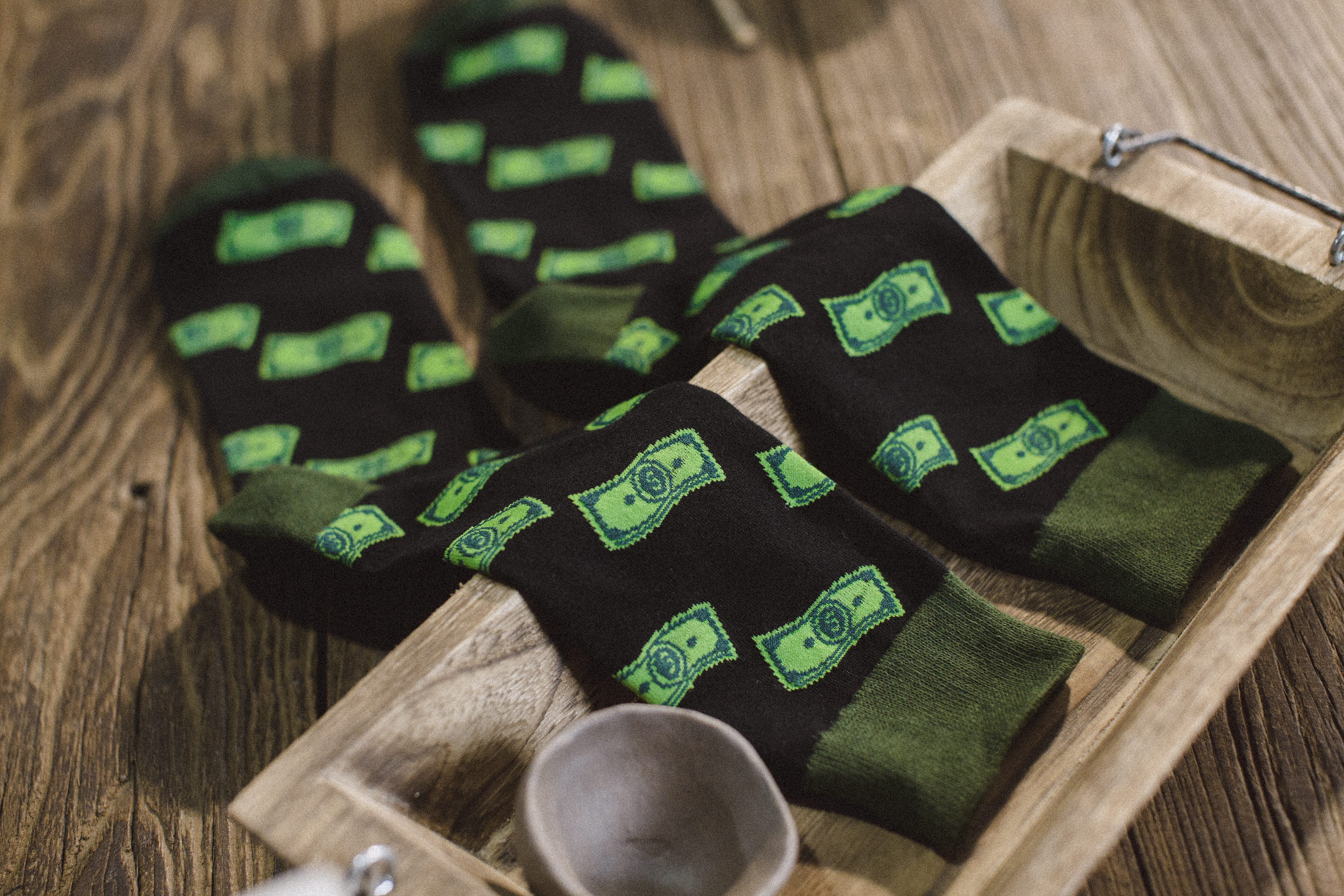Money Print Socks