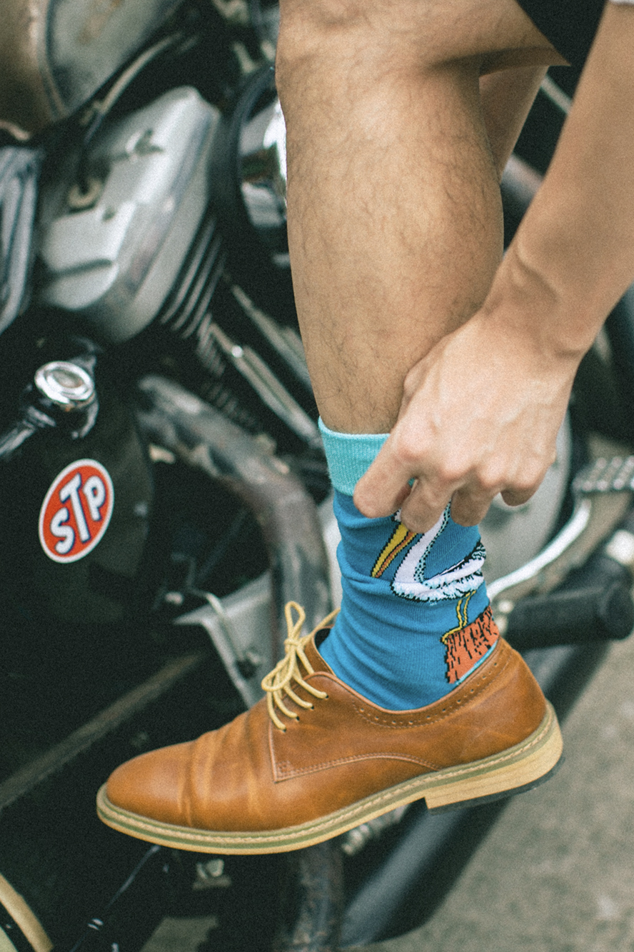 Pelican Print Socks