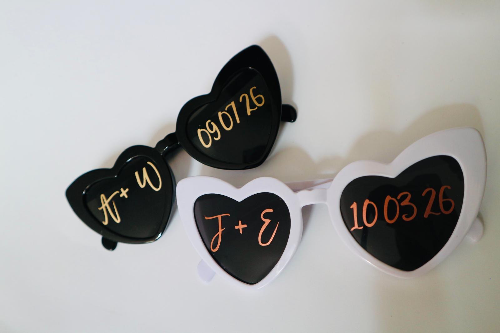 Personalised Heart Sunglasses