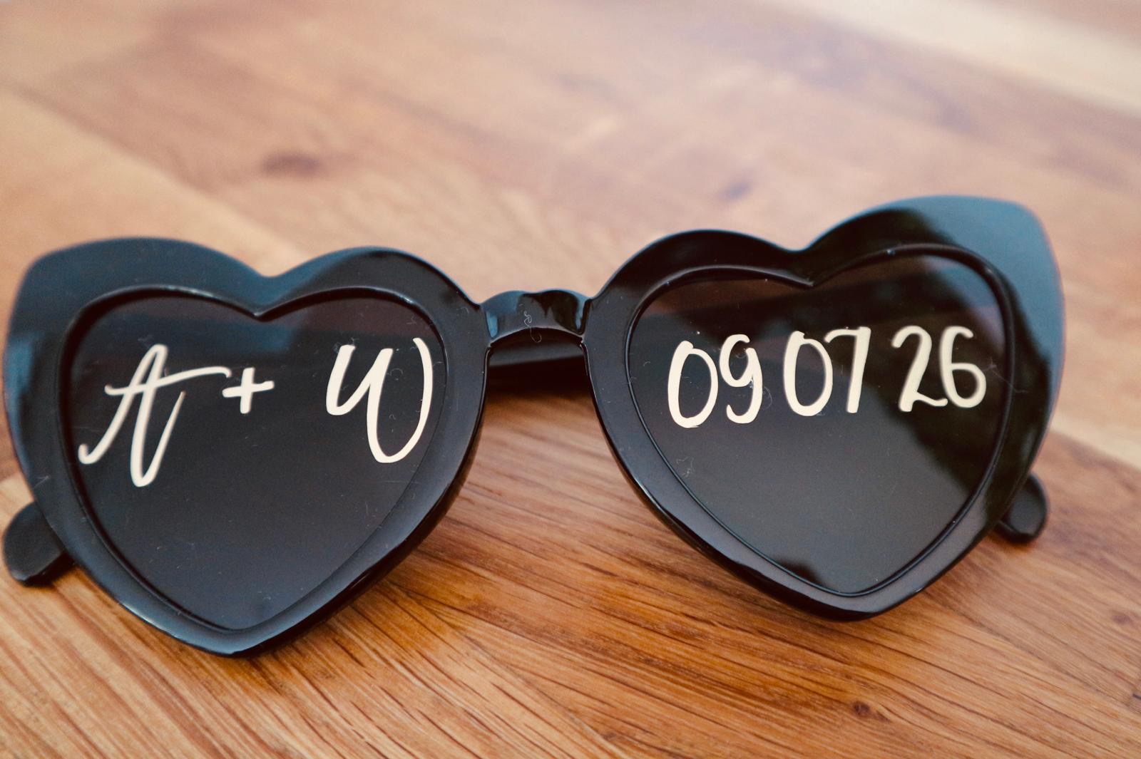 Personalised Heart Sunglasses