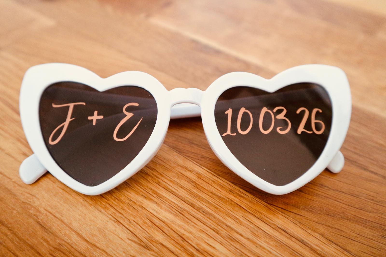 Personalised Heart Sunglasses