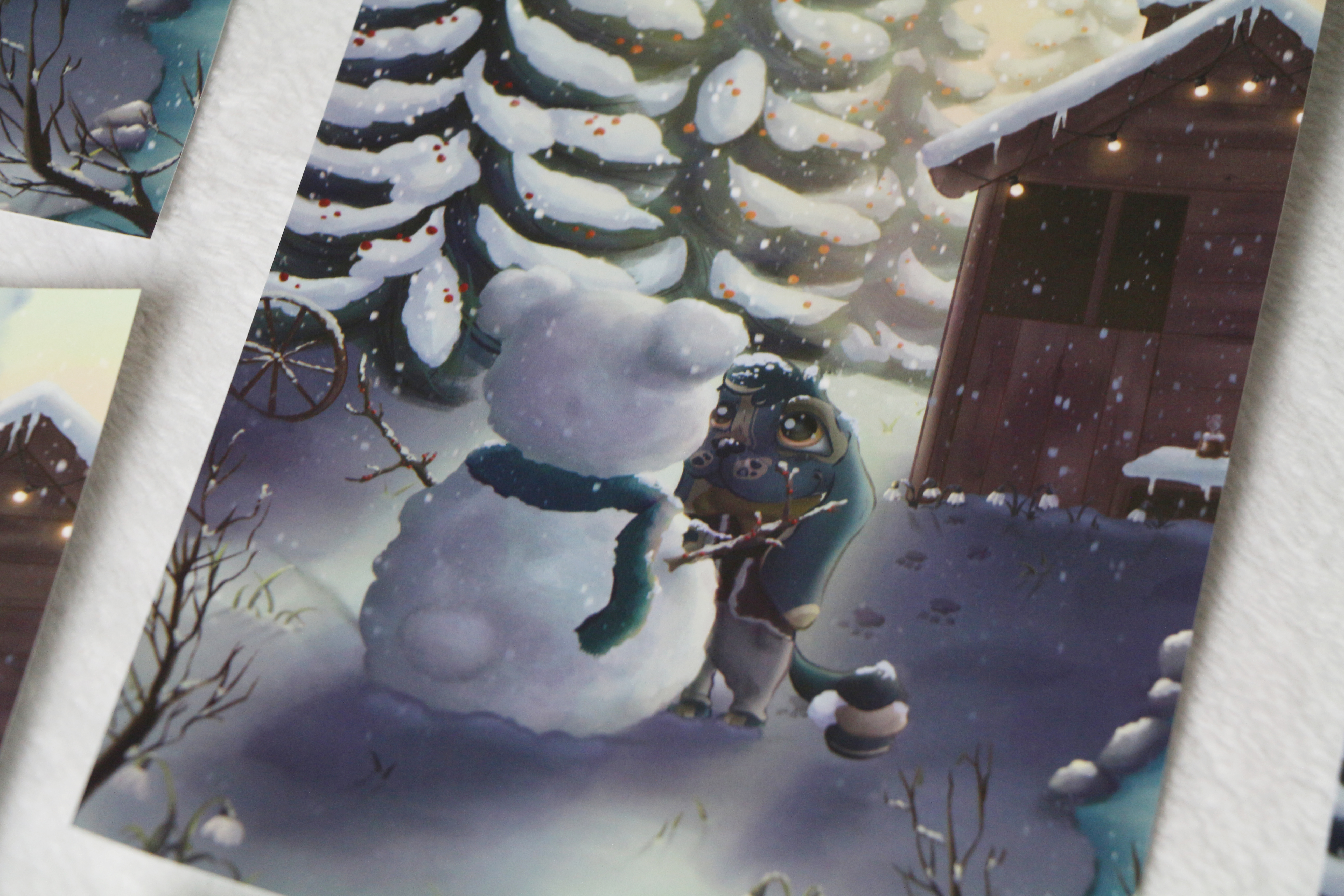 Print Illustration A5 - Artši et le Bonhomme de Neige