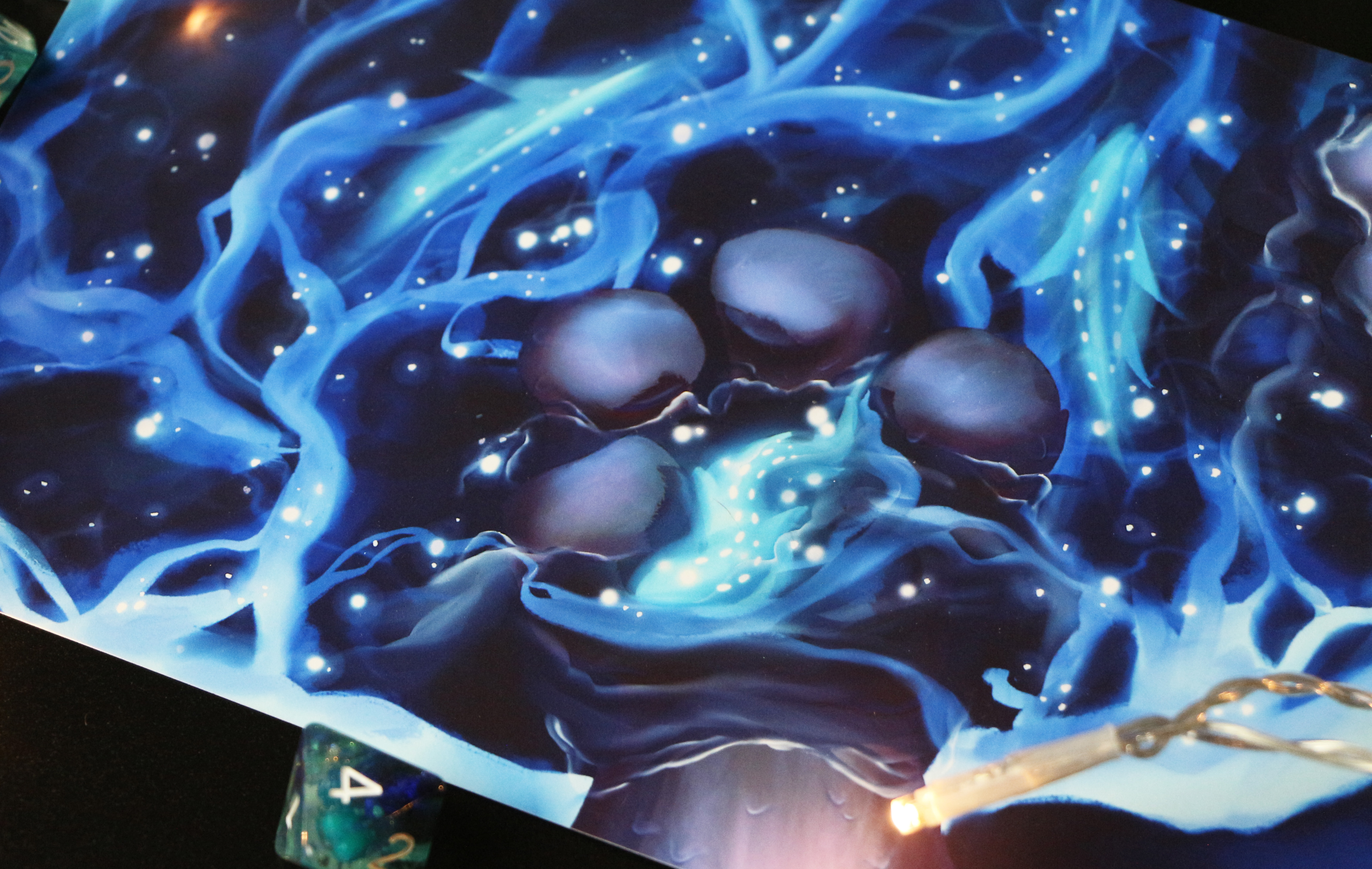 Print Illustration A5/A4 - Mer Bioluminescente