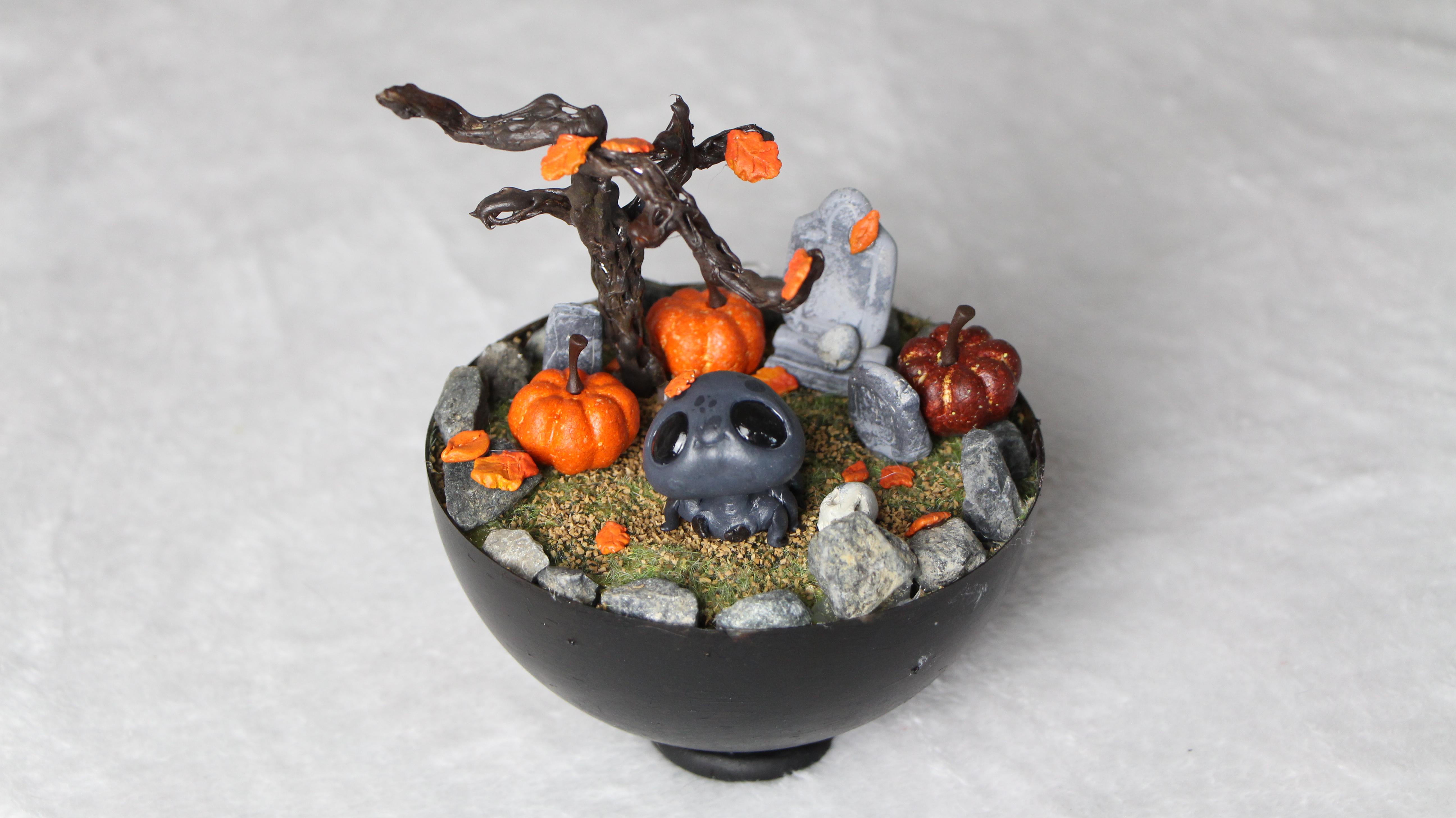 Diorama Halloween Littlest Pet Shop customisé