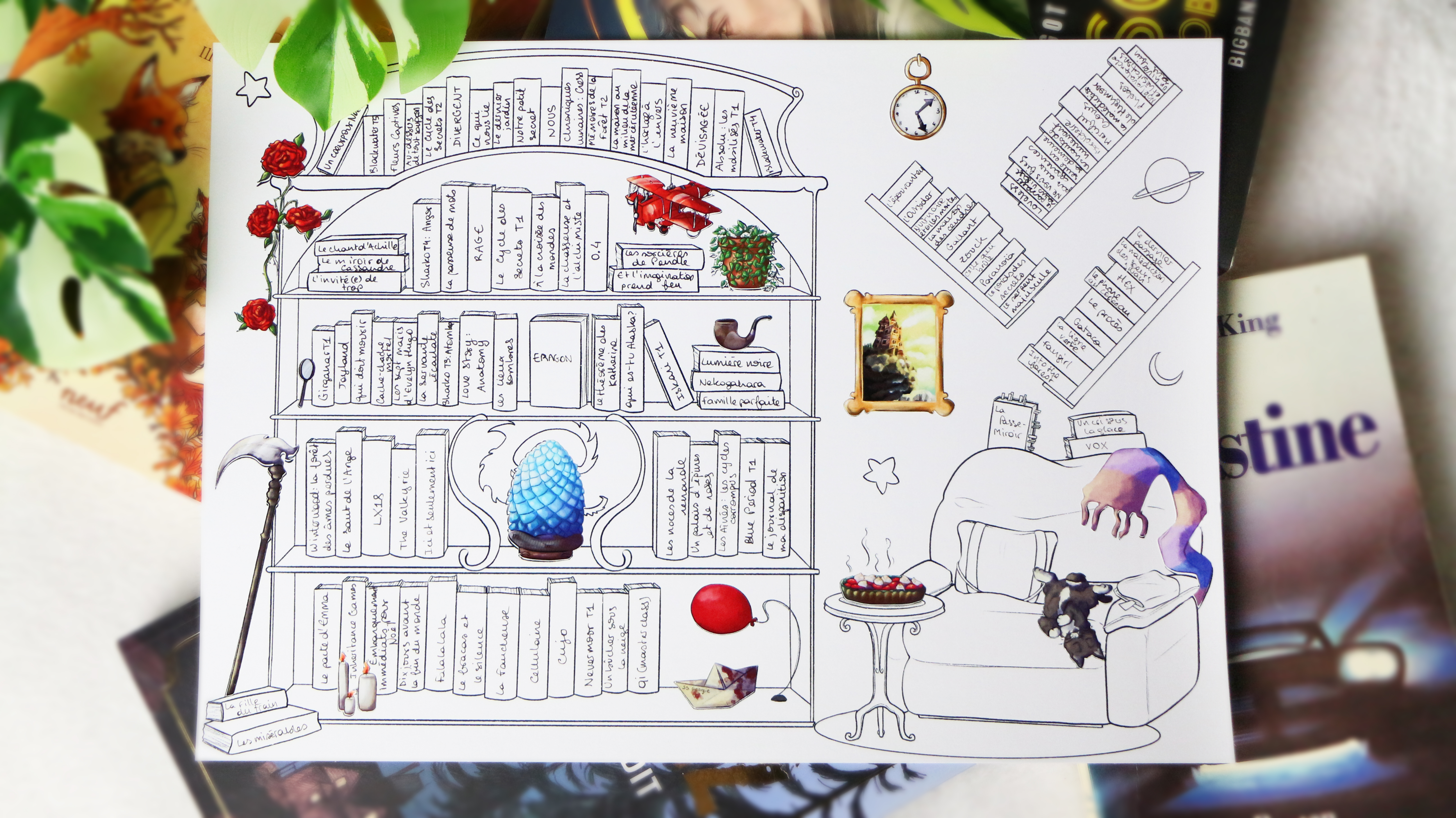 Book Tracker Suivi de Lecture A4