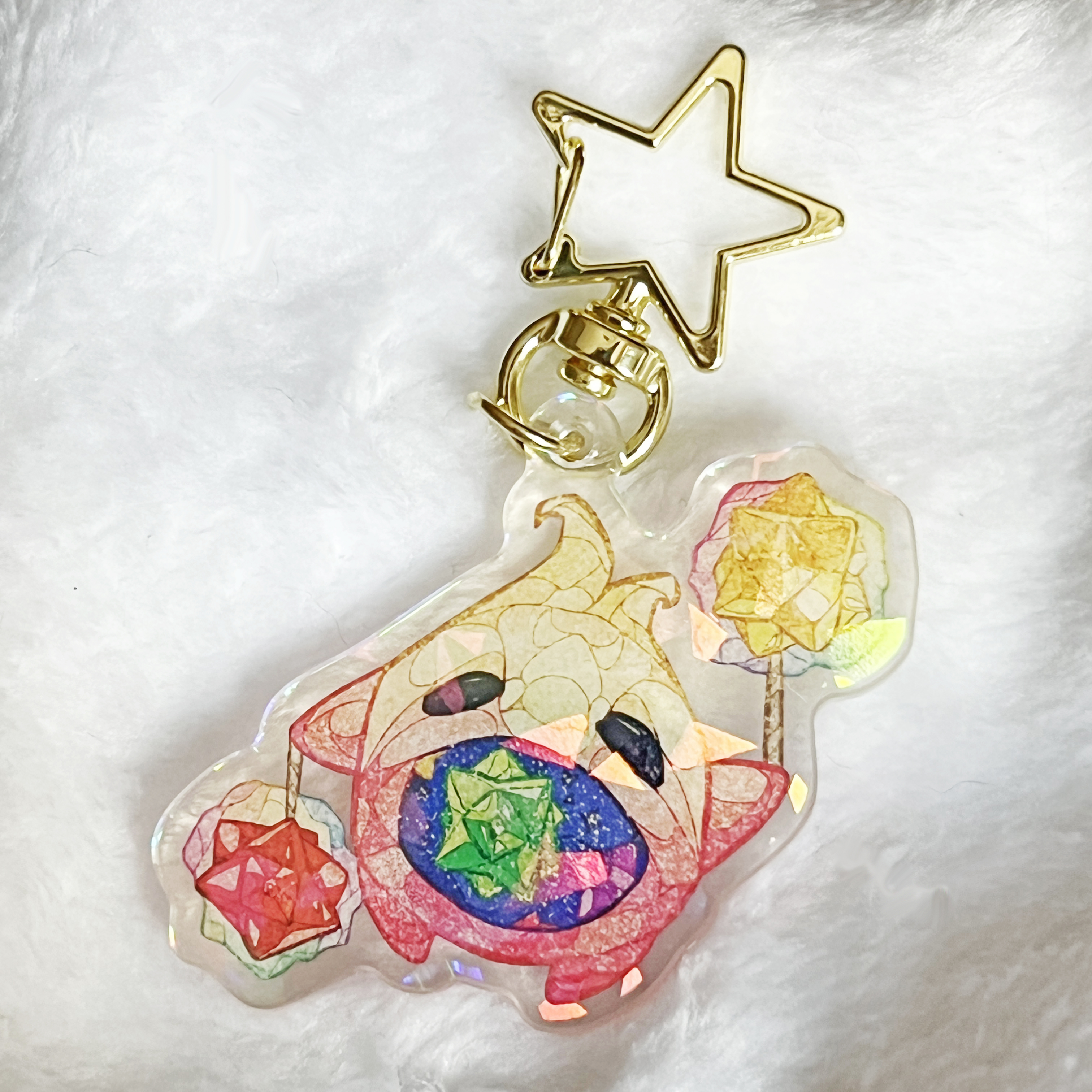 Porte-clé Acrylique - Luma Gourmand Mario Galaxy