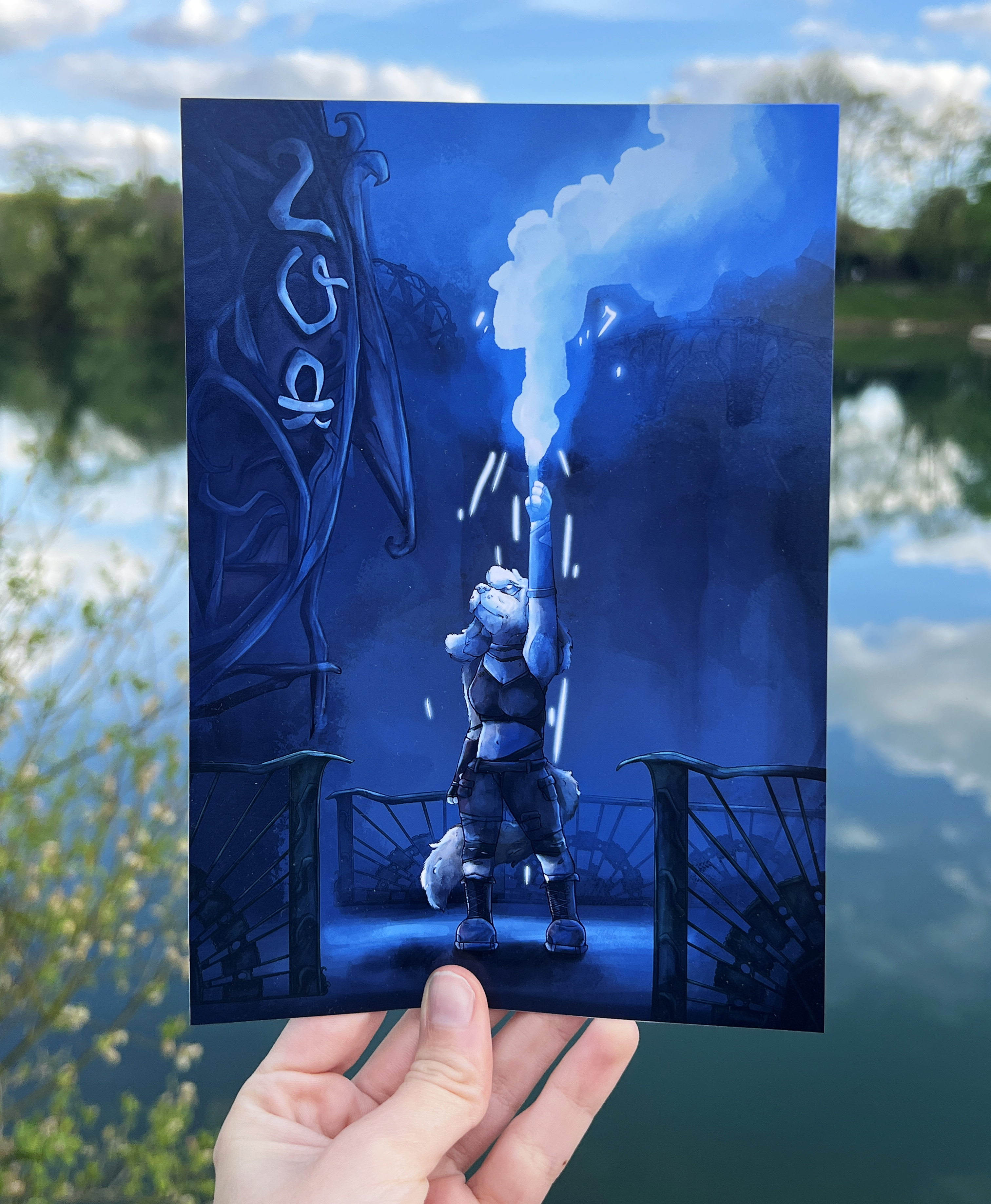 Print Illustration A5/A4 - Vaïlna en mode Arcane