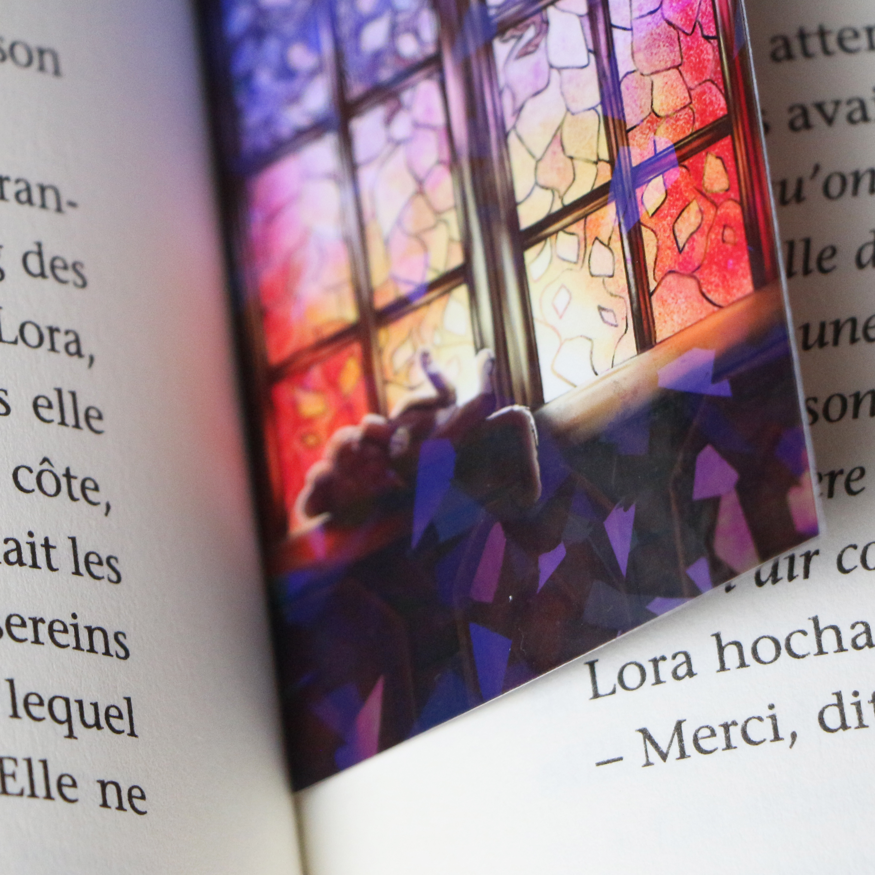 Marque-Page Chat Vitrail Nessie