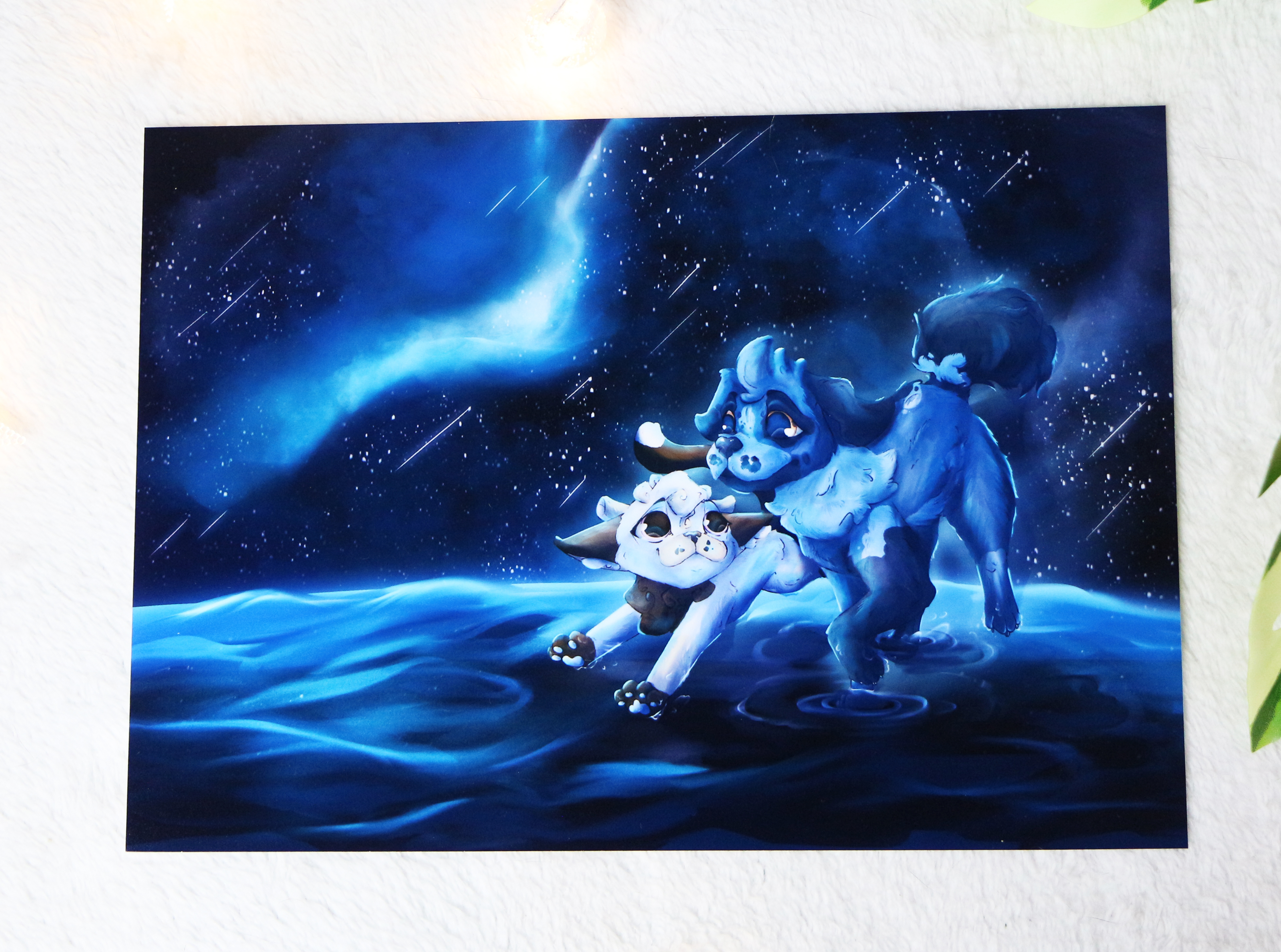Print Illustration A5/A4 - Arya et Fölen sur Eïkymti