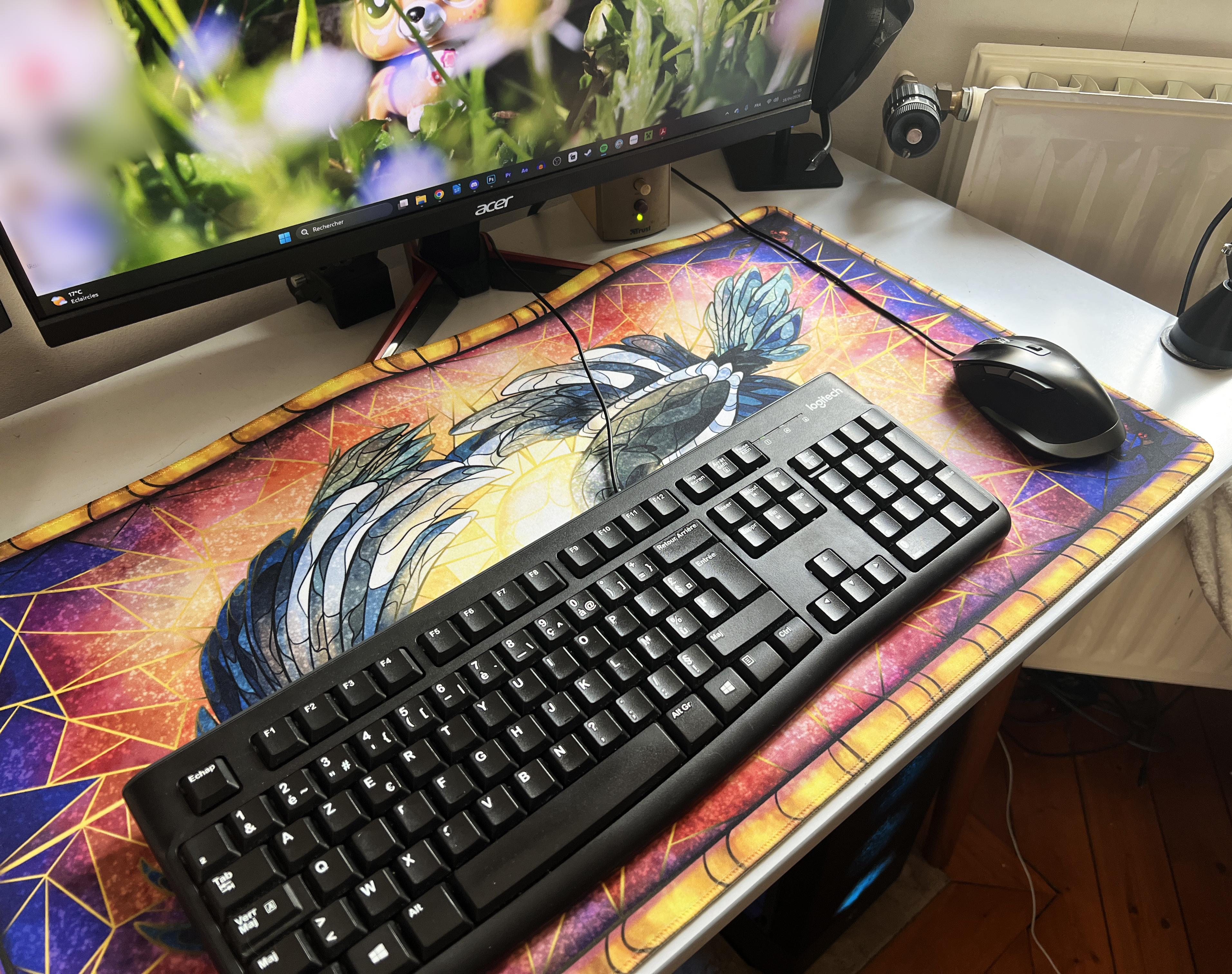 Tapis de Souris XXL - Pies Vitrail