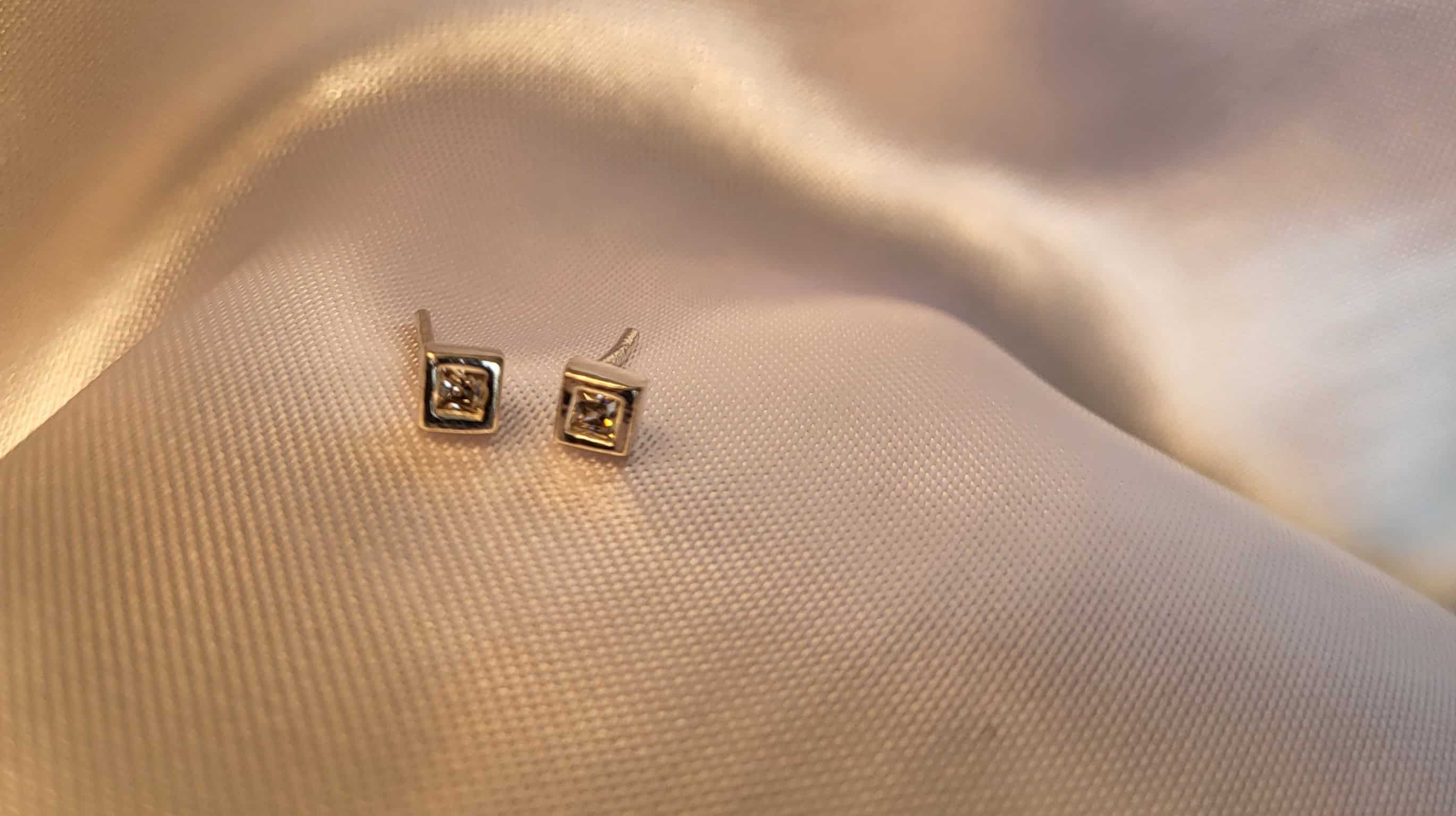 Elegant Square Stud Earrings