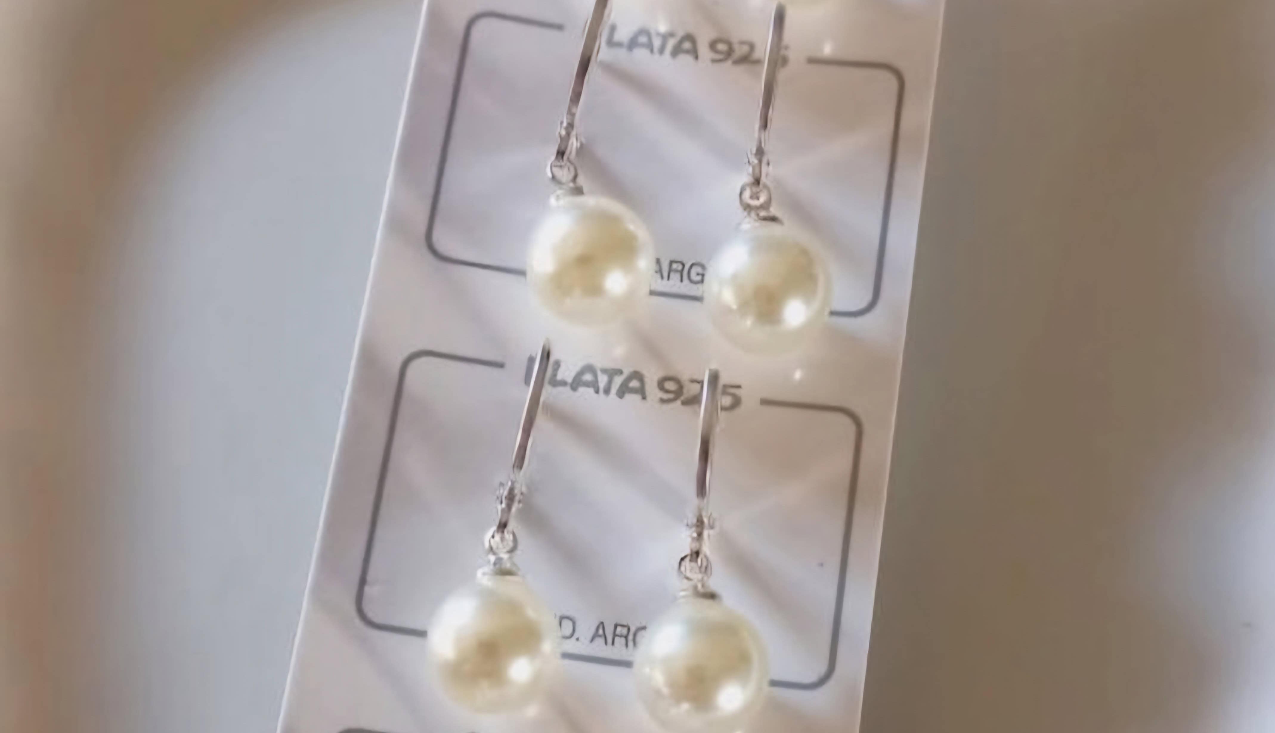 925 Silver Pearl Earrings