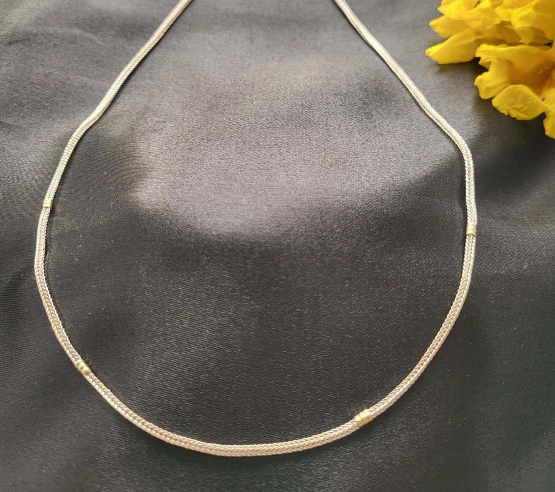 Elegant Silver & Gold Necklace