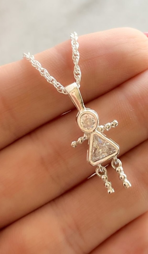 Elegant Dangling Girl pendant 