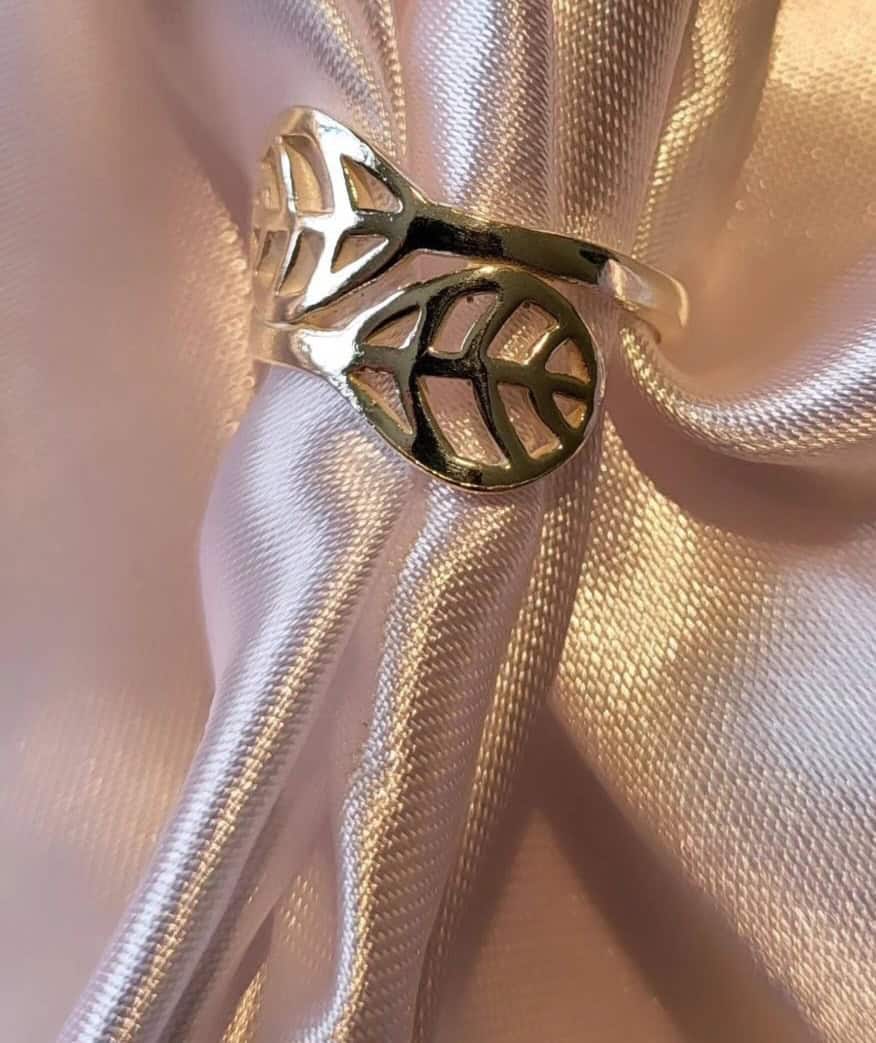 Silver Leaf Ring