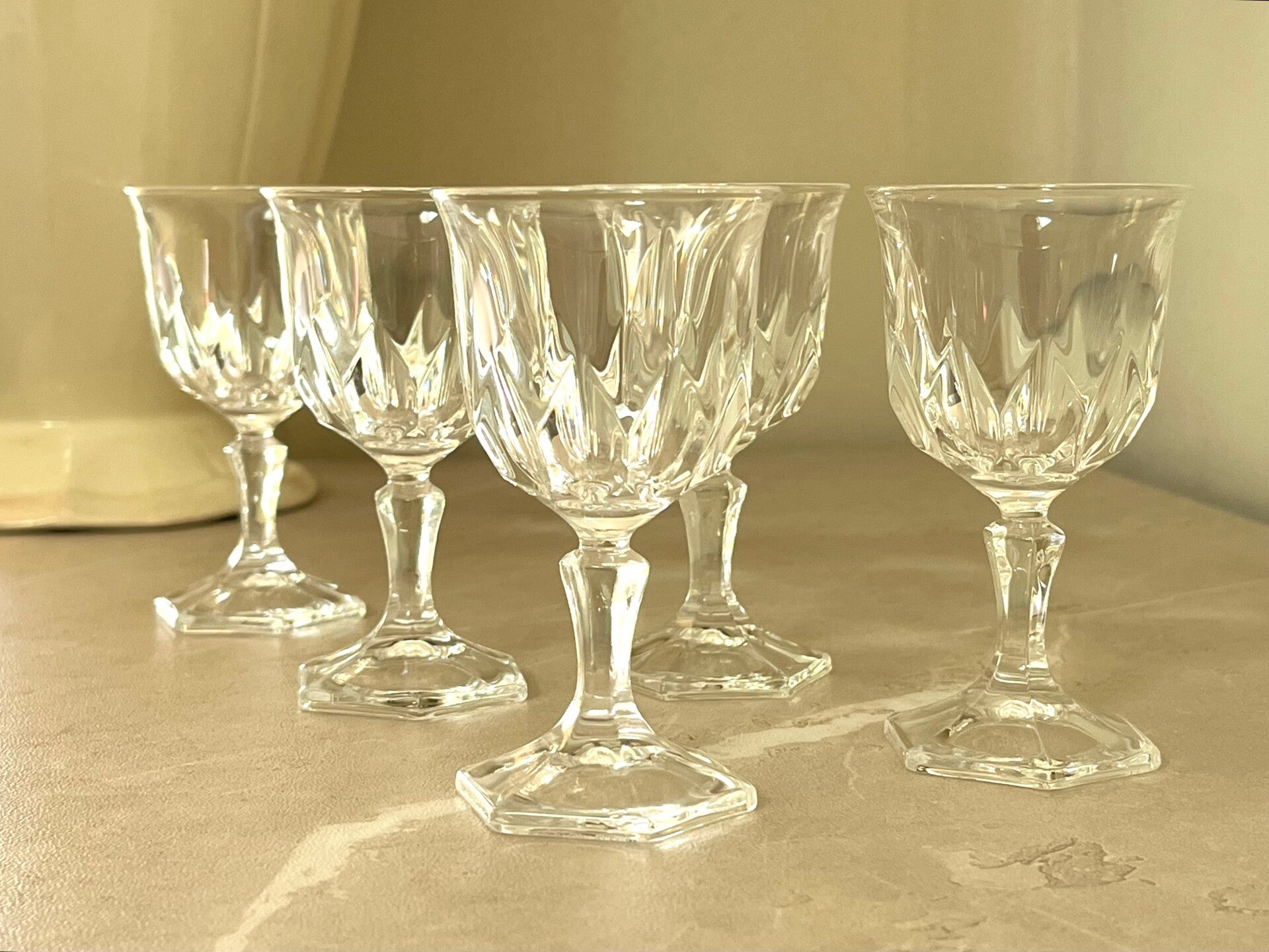 Verres à digestif vintage en cristal