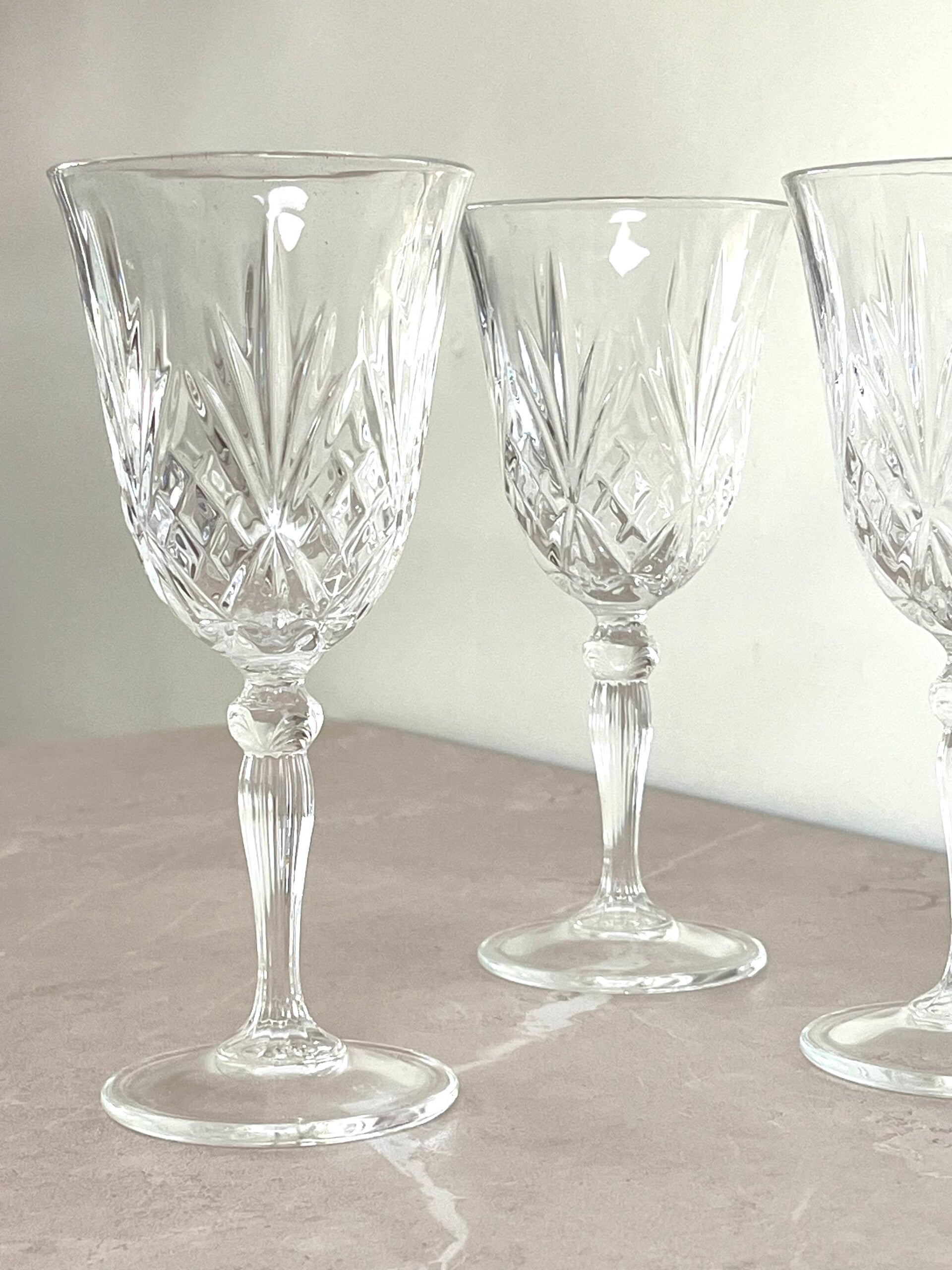 Verres à vin vintage