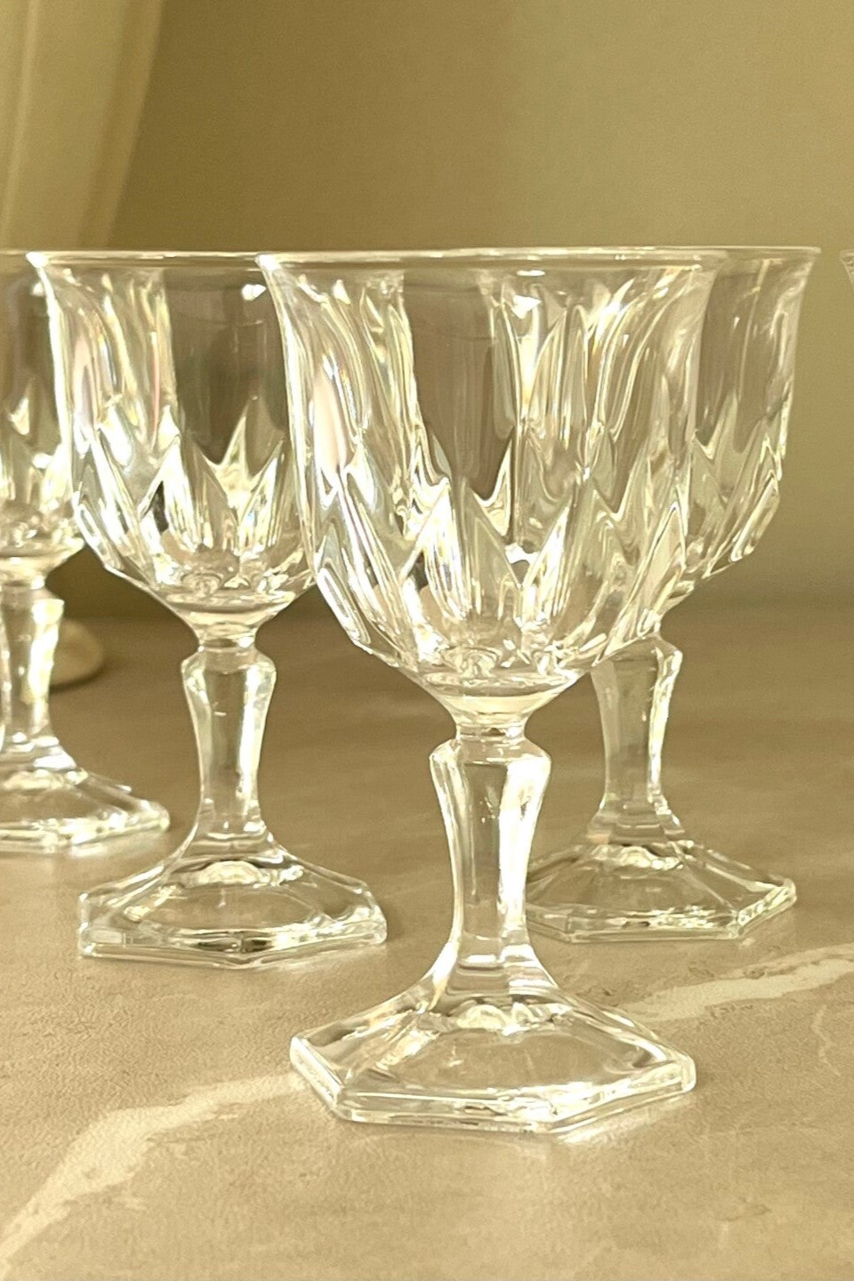 Verres à digestif vintage en cristal