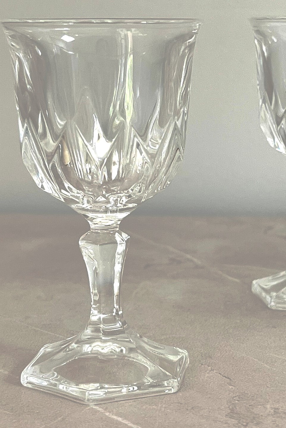 Verres à digestif vintage en cristal
