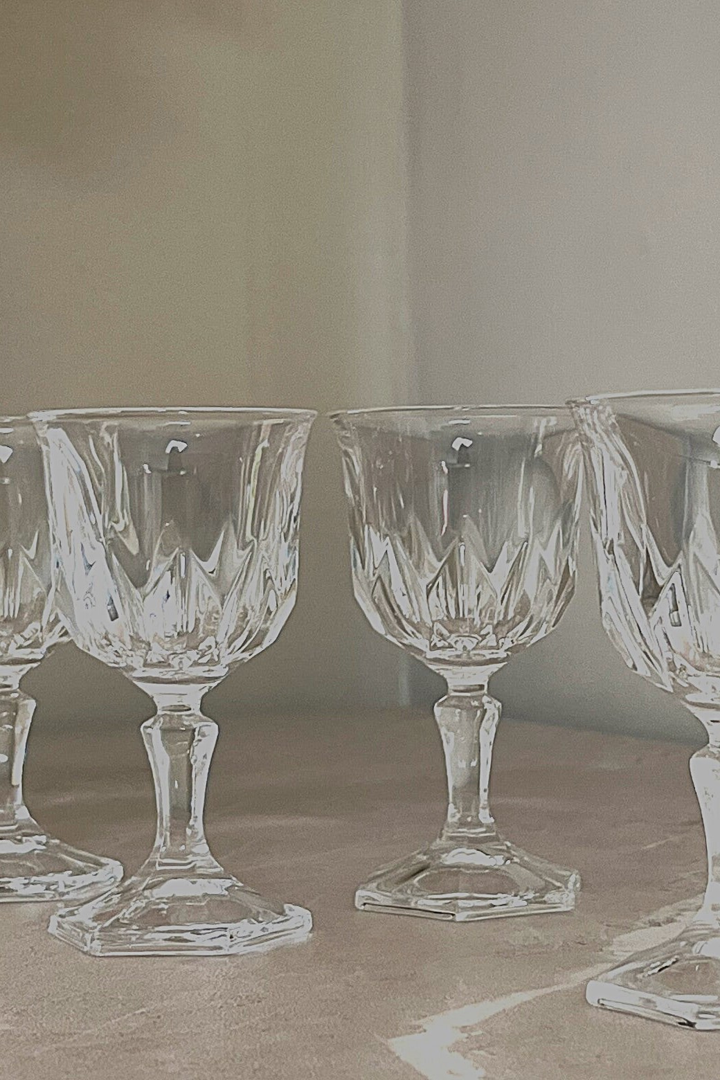Verres à digestif vintage en cristal